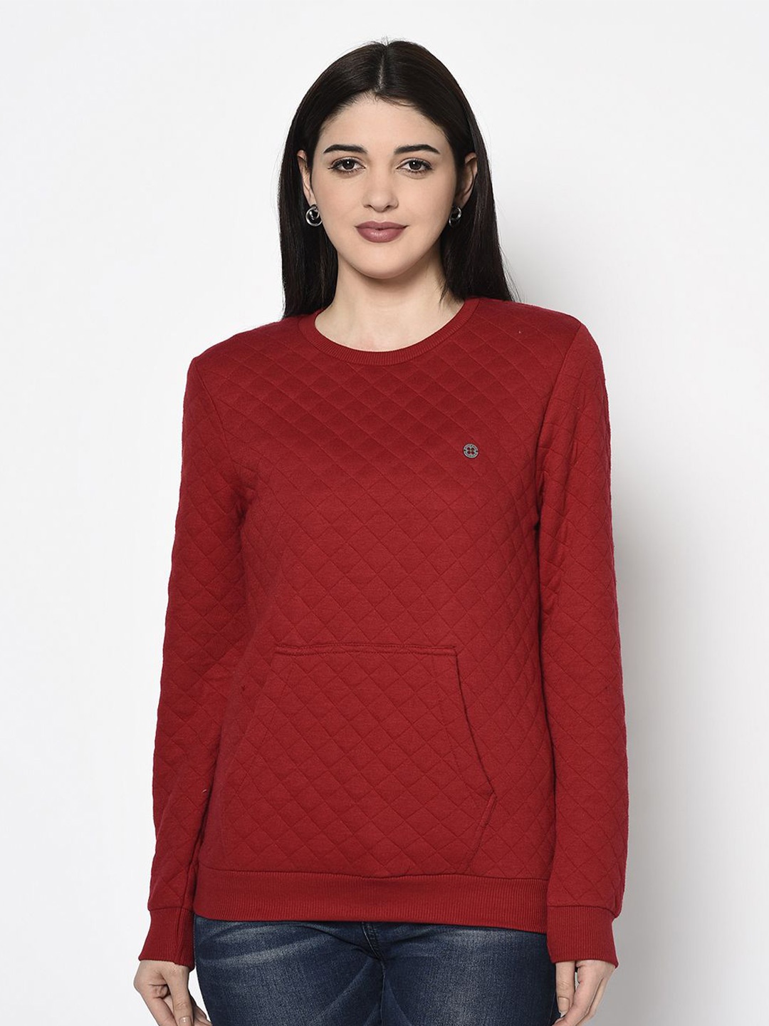 

Miss Grace Solid Women Sweatshirt, Red