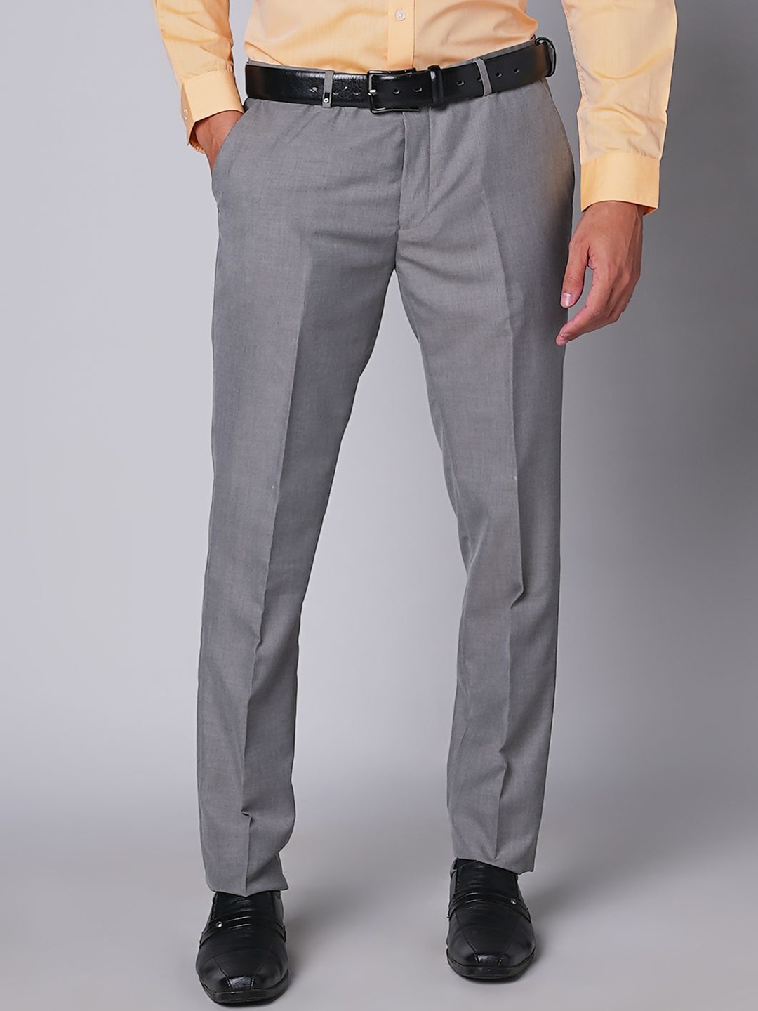 

Oxemberg Men Slim Fit Trousers, Grey