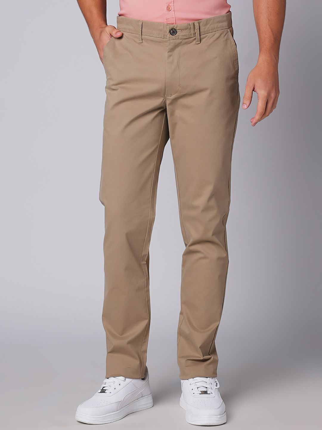 

Oxemberg Men Slim Fit Trousers, Khaki