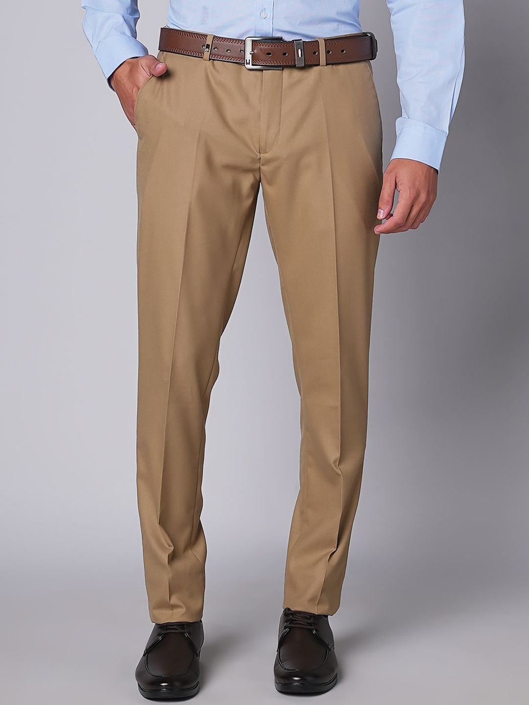 

Oxemberg Men Slim Fit Trousers, Khaki