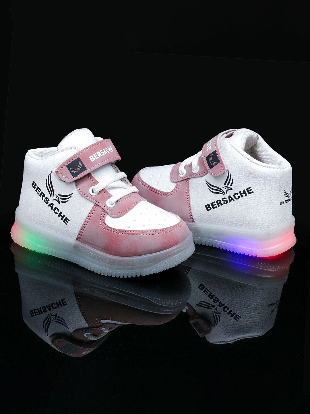 

BERSACHE Boys Canvas Running Non-Marking Shoes, Pink