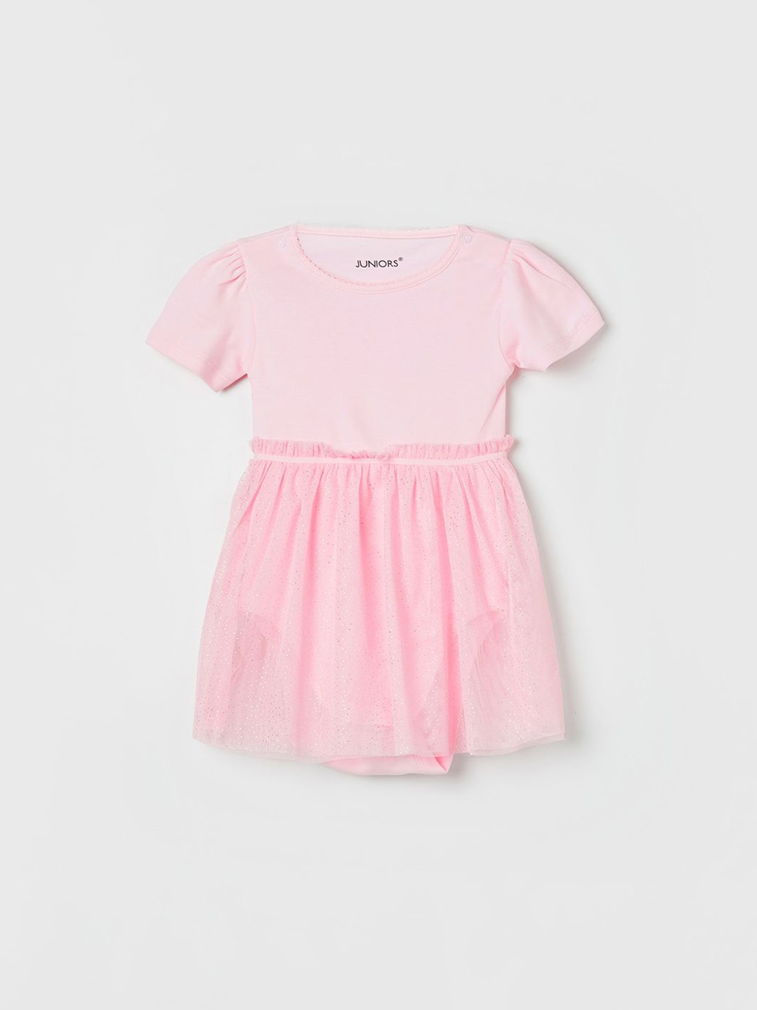 

Juniors by Lifestyle Girls Embellished Cotton Bodysuit Dress, Pink