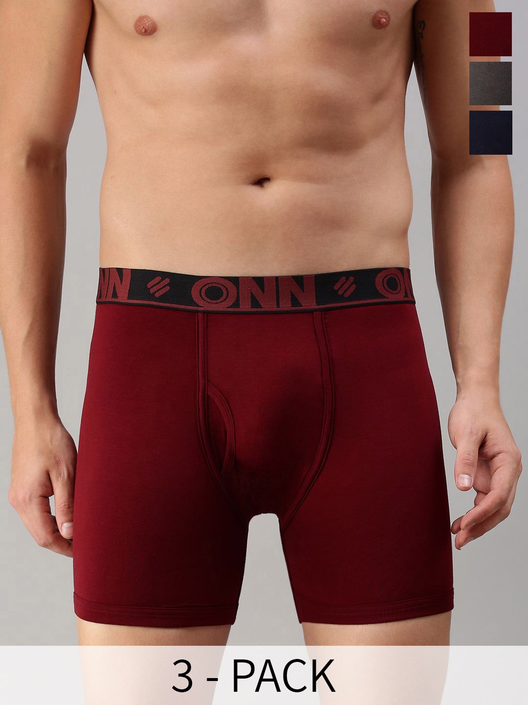

ONN Pack Of 3 Assorted Cotton Trunks ONN_274_AST5_3PC