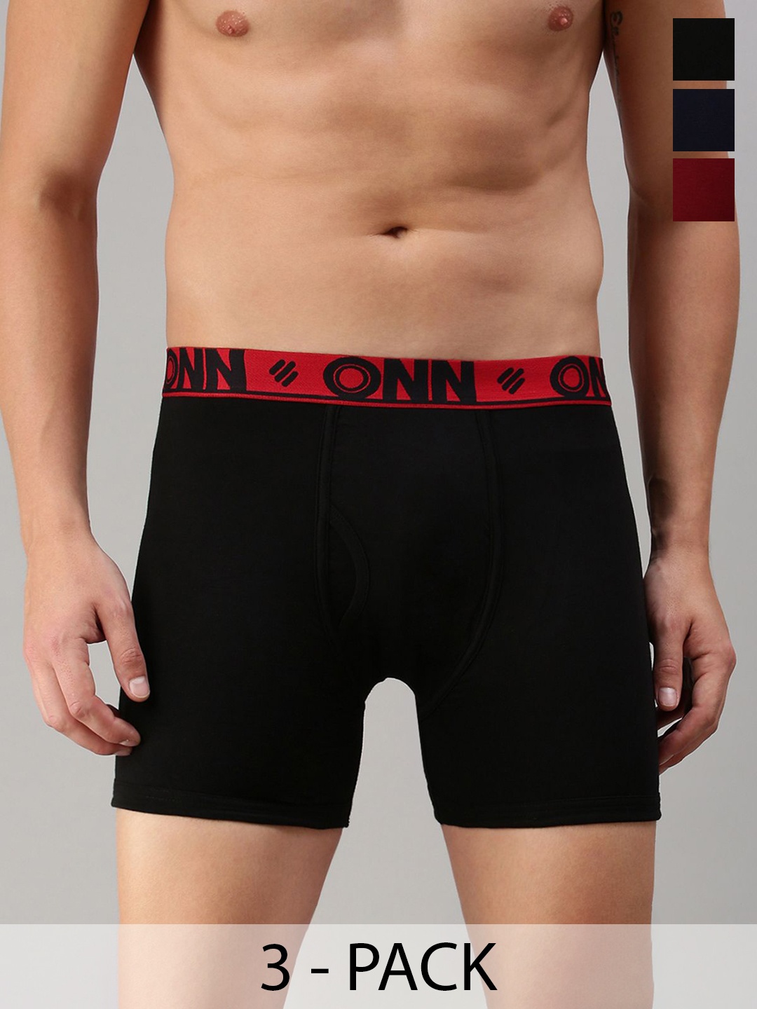 

ONN Pack Of 3 Assorted Trunks ONN_274_AST2_3PC, Black