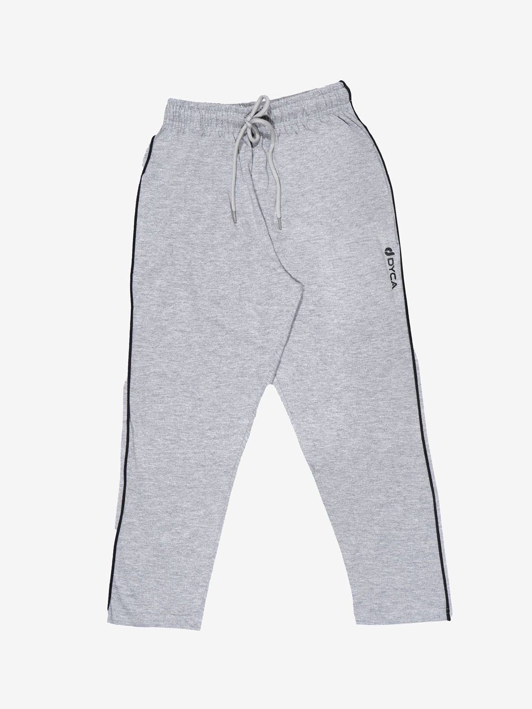 

DYCA Boys Mid-Rise Track Pants, Grey melange