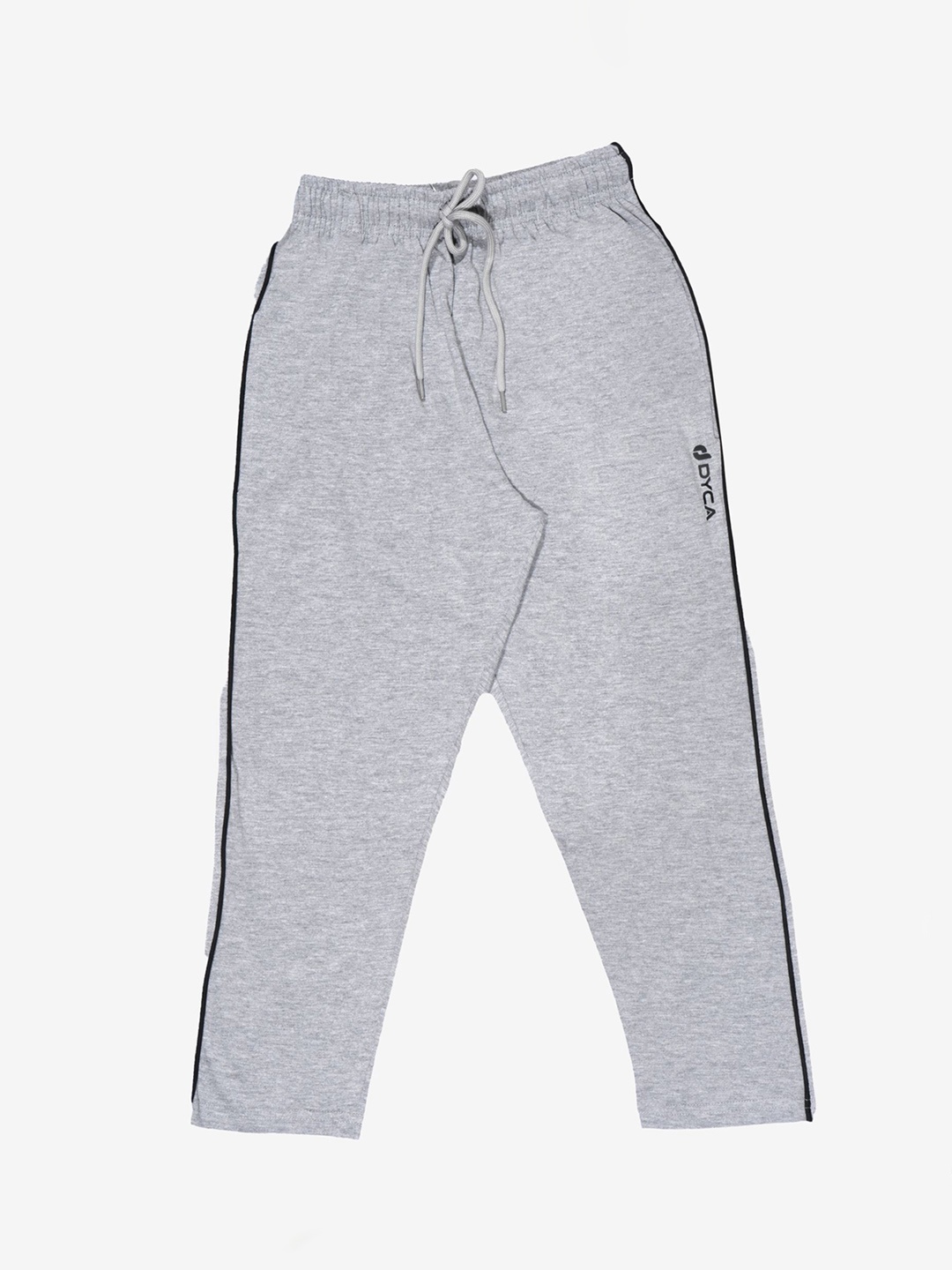

DYCA Boys Mid-Rise Track Pants, Grey melange