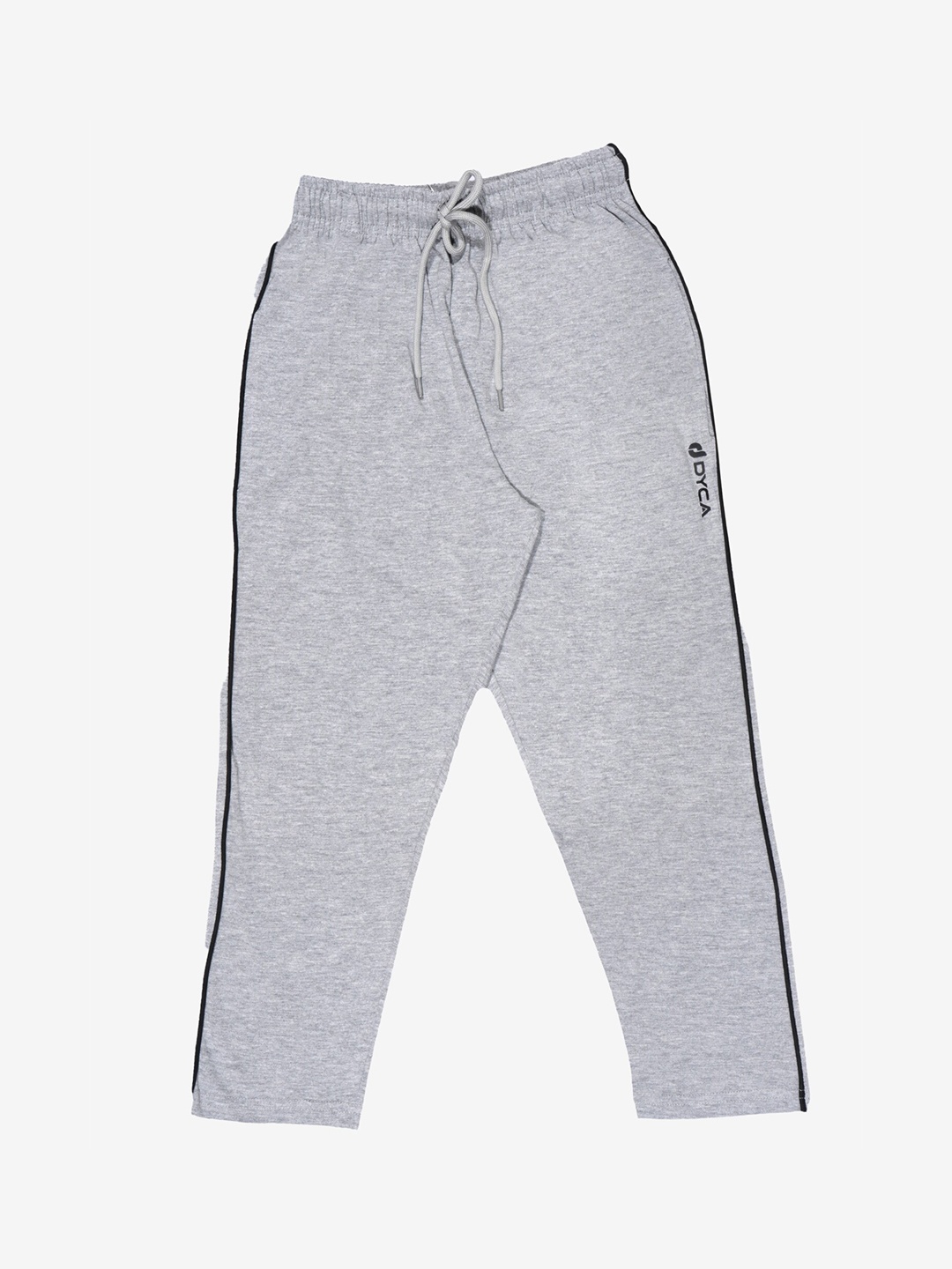 

DYCA Boys Cotton Mid-Rise Track Pants, Grey melange