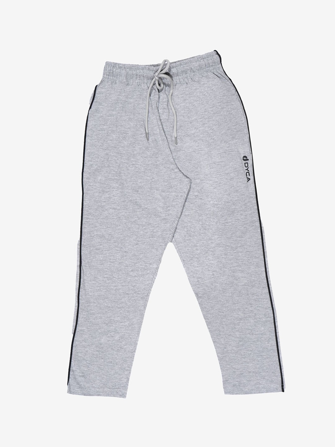 

DYCA Boys Cotton Mid-Rise Track Pants, Grey melange