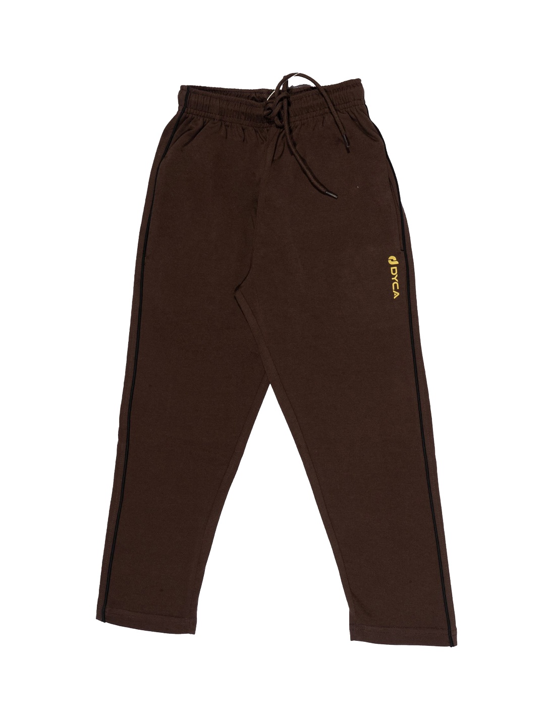 

DYCA Boys Cotton Mid-Rise Track Pants, Brown