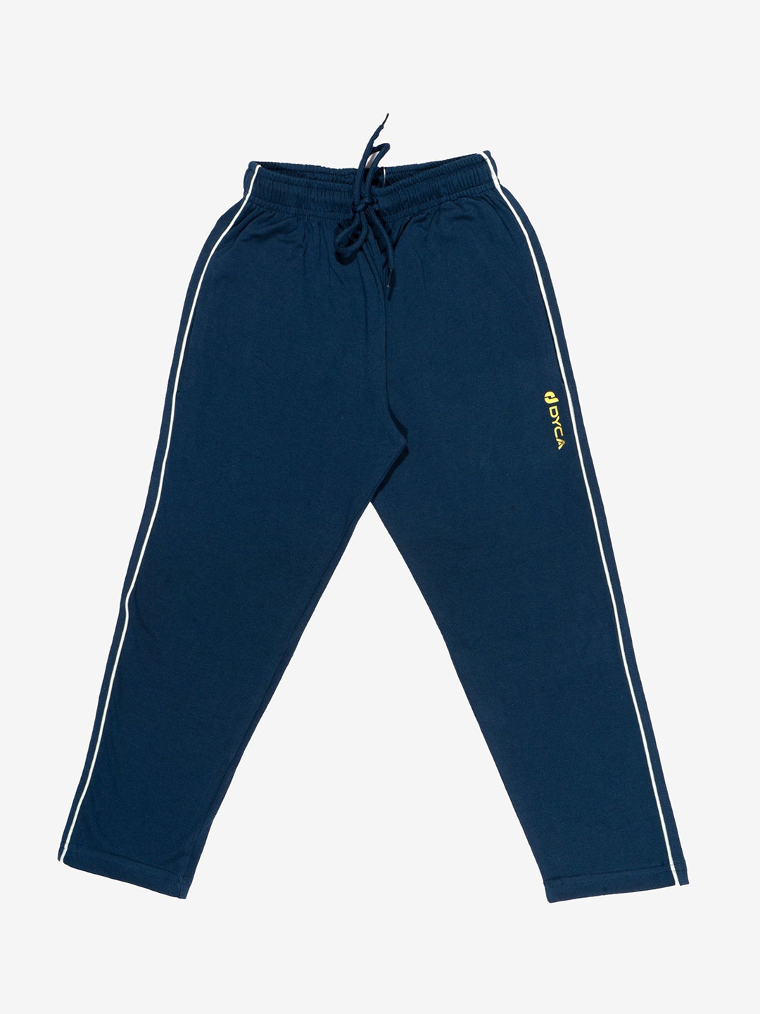 

DYCA Boys Cotton Mid-Rise Track Pants, Navy blue