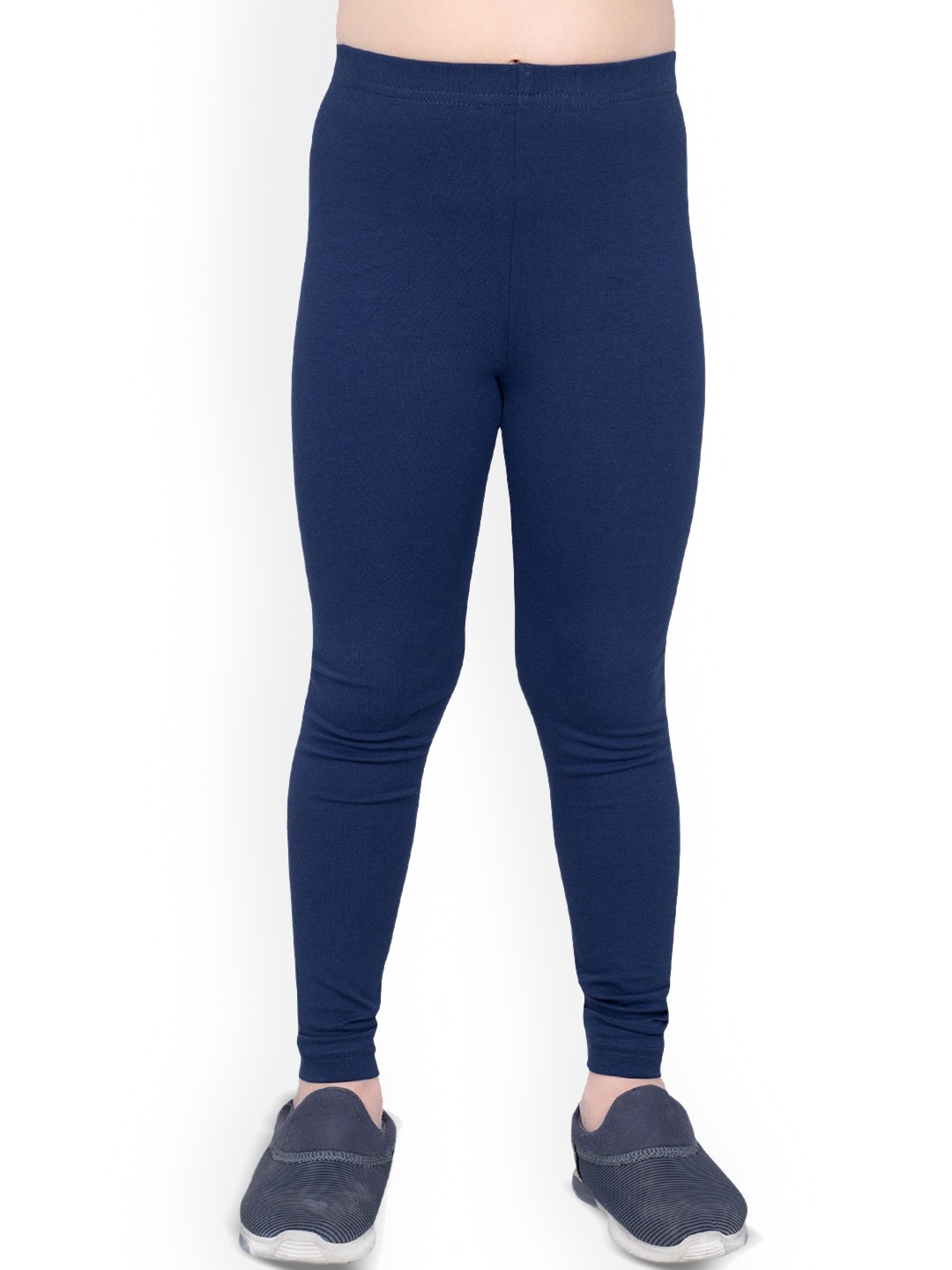 

ONE SKY Girls Churidar Length Leggings, Navy blue