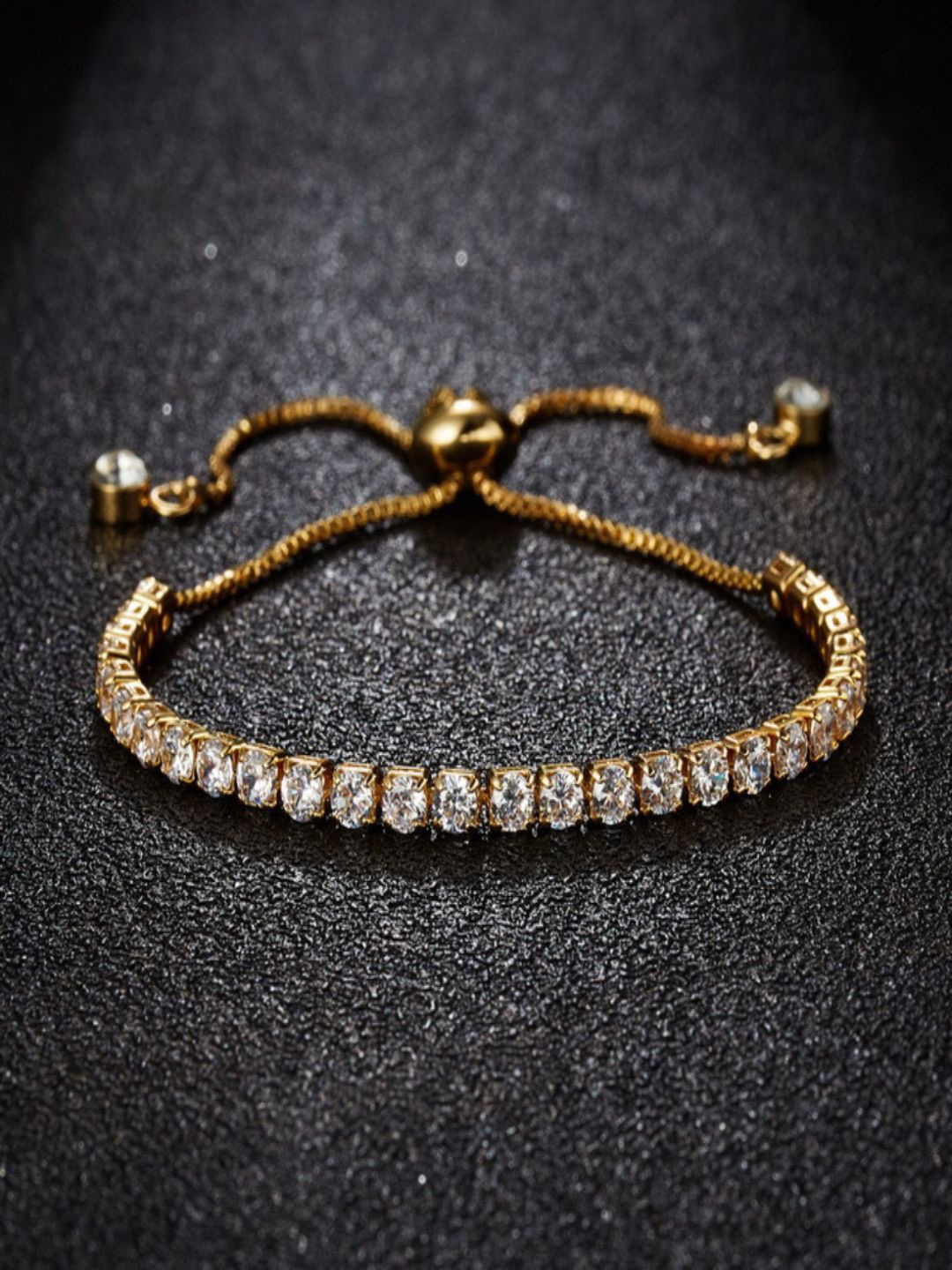 

AQUASTREET Zircon 18K Gold-Plated Tennis Bracelet