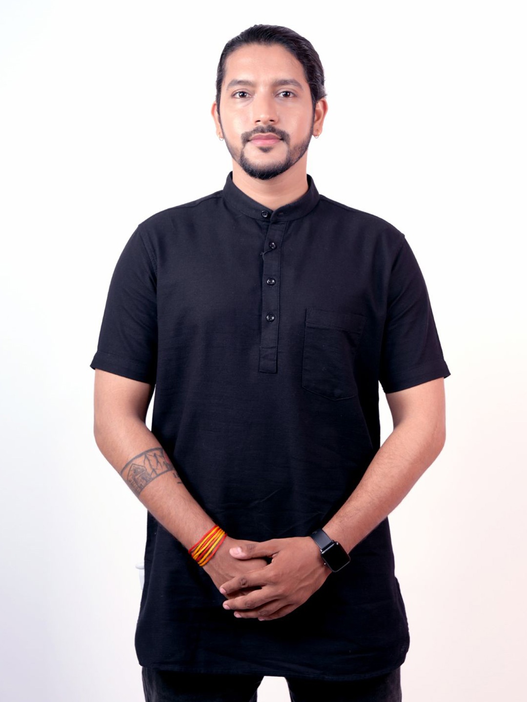 

Pontiac Men Solid Opaque Casual Regular Fit Shirt, Black