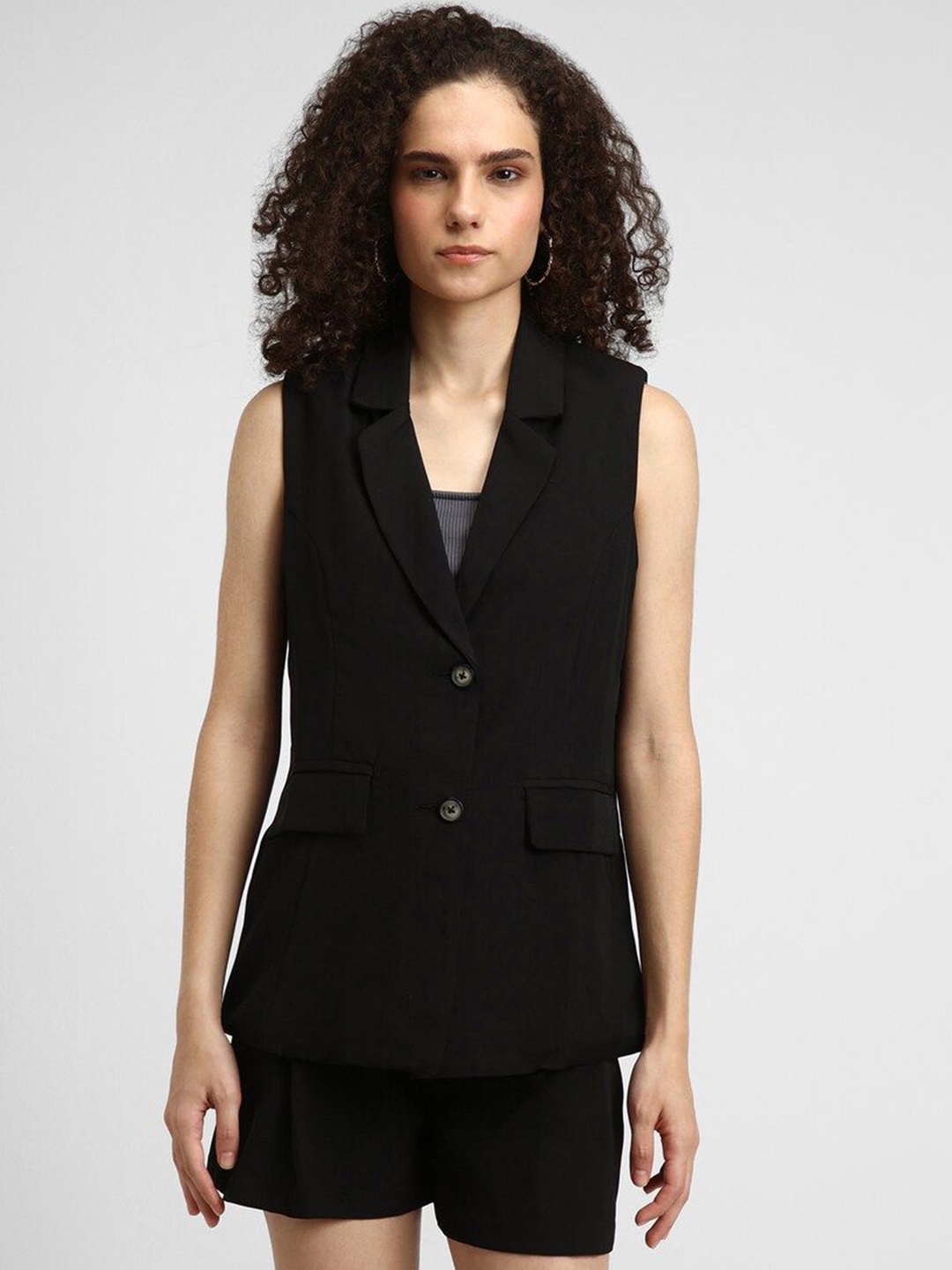 

FOREVER 21 Women Solid Padded Jacket, Black