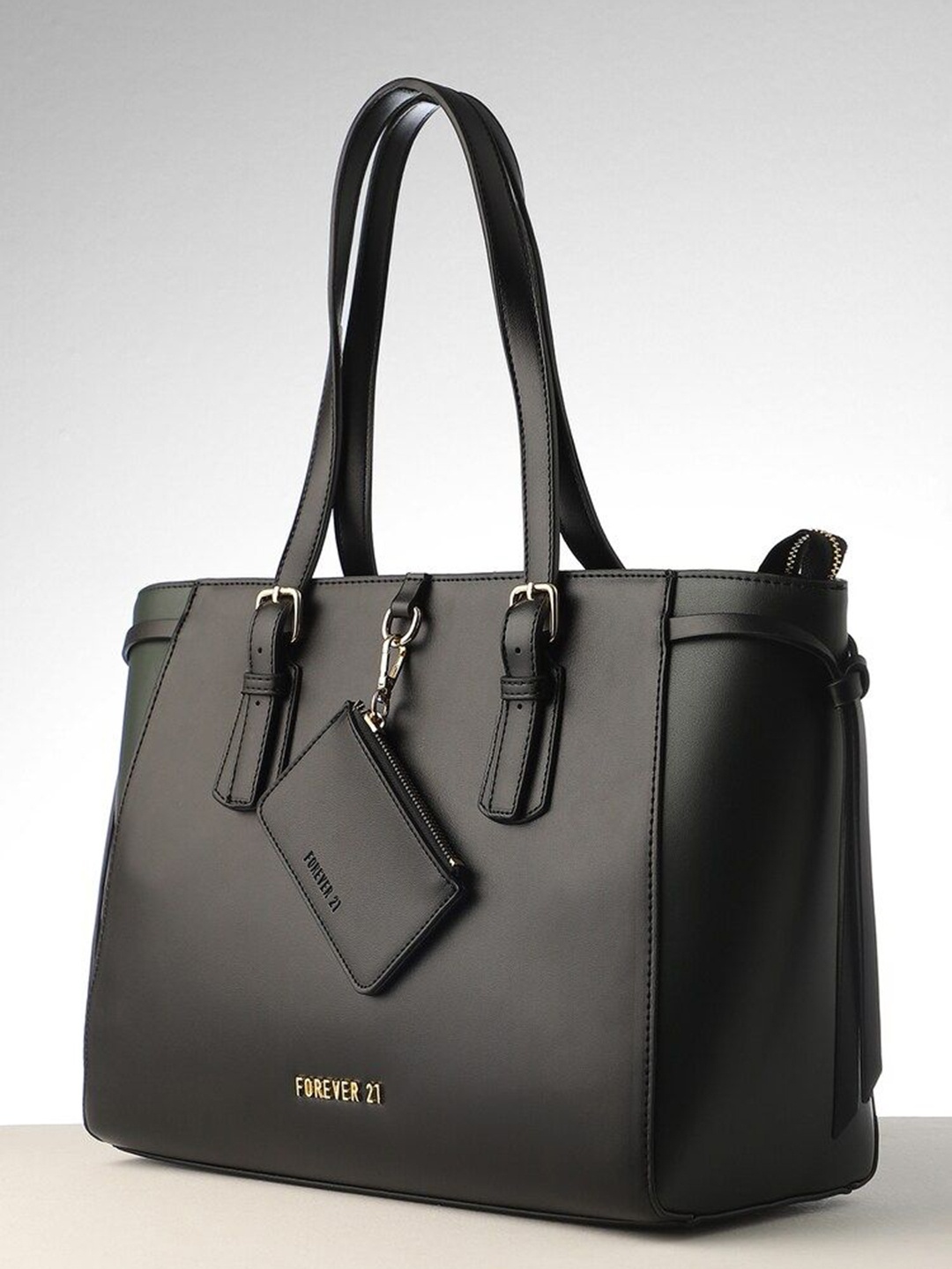 

FOREVER 21 PU Bucket Shoulder Bag, Black