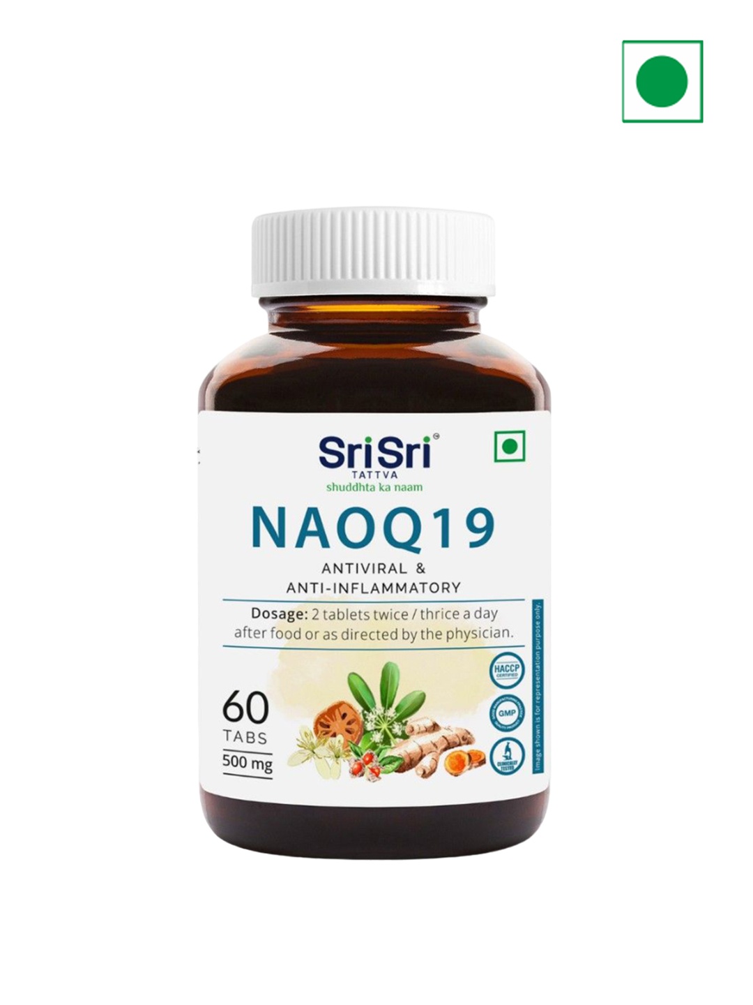 

Sri Sri Tattva NAOQ19 Anti Viral Tablets For Immunity Booster - 60 Tablets, Na