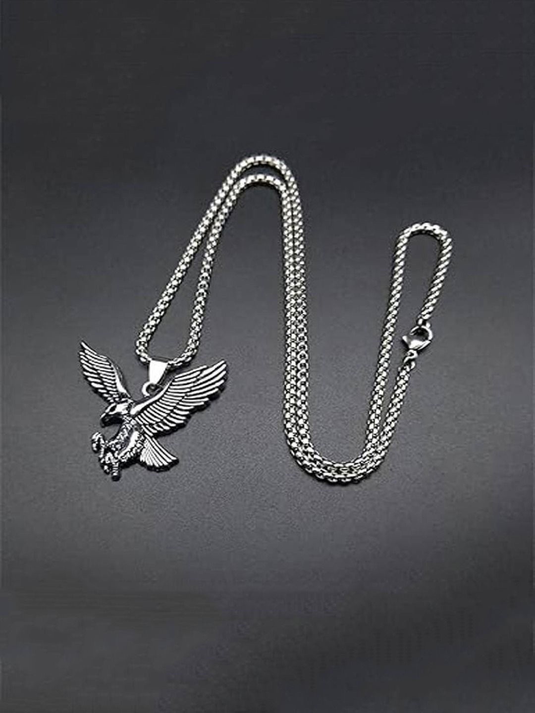 

Krelin Silver Plated Stainless Steel Contemporary Pendant Chain
