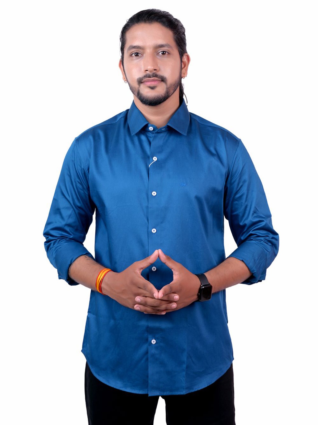 

WHITE HANGER Men Solid Opaque Casual Shirt, Teal