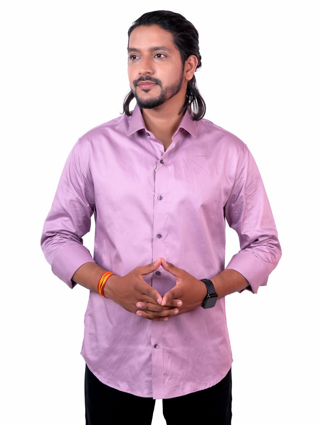 

WHITE HANGER Men Solid Opaque Casual Shirt, Pink