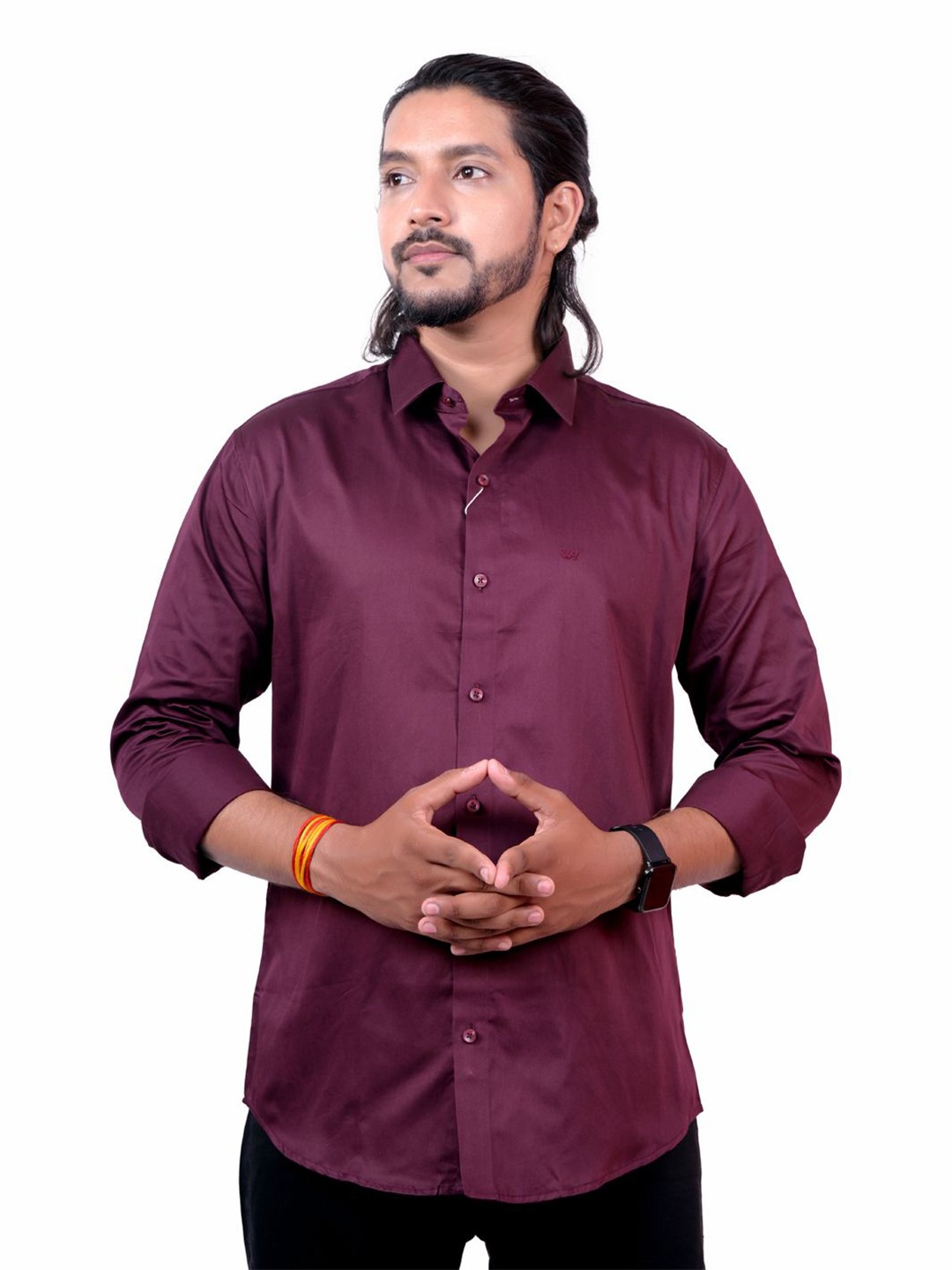 

WHITE HANGER Men Opaque Casual Shirt, Maroon