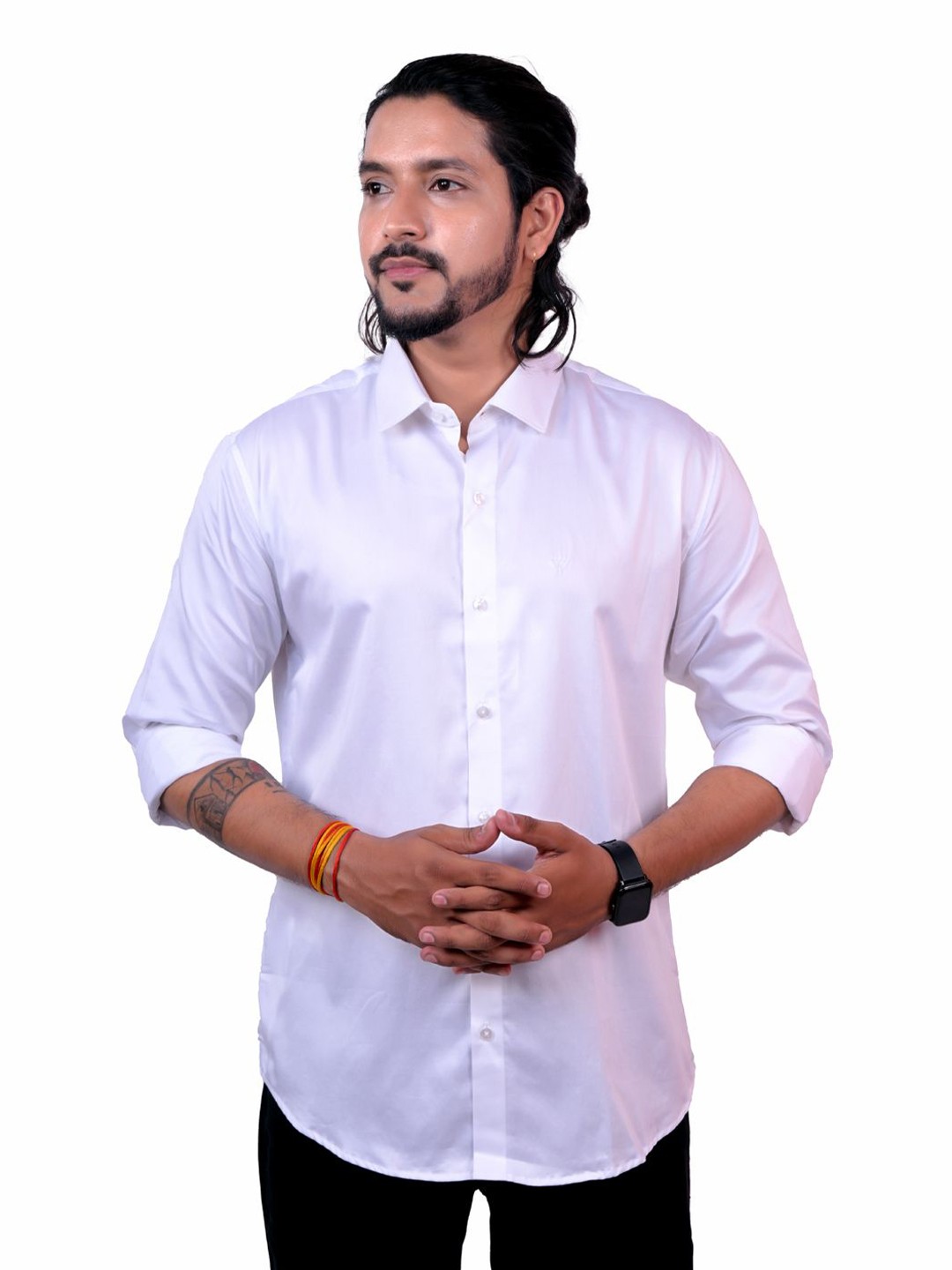 

WHITE HANGER Men Solid Opaque Regular Fit Casual Shirt
