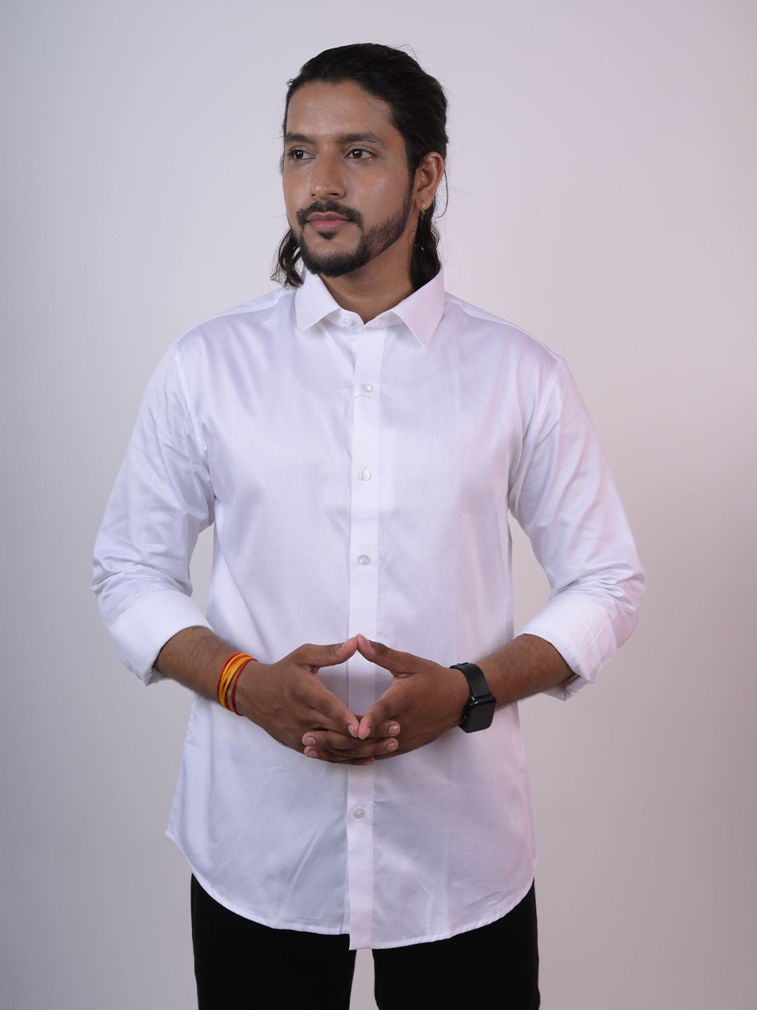 

WHITE HANGER Men Solid Opaque Regular Fit Casual Shirt
