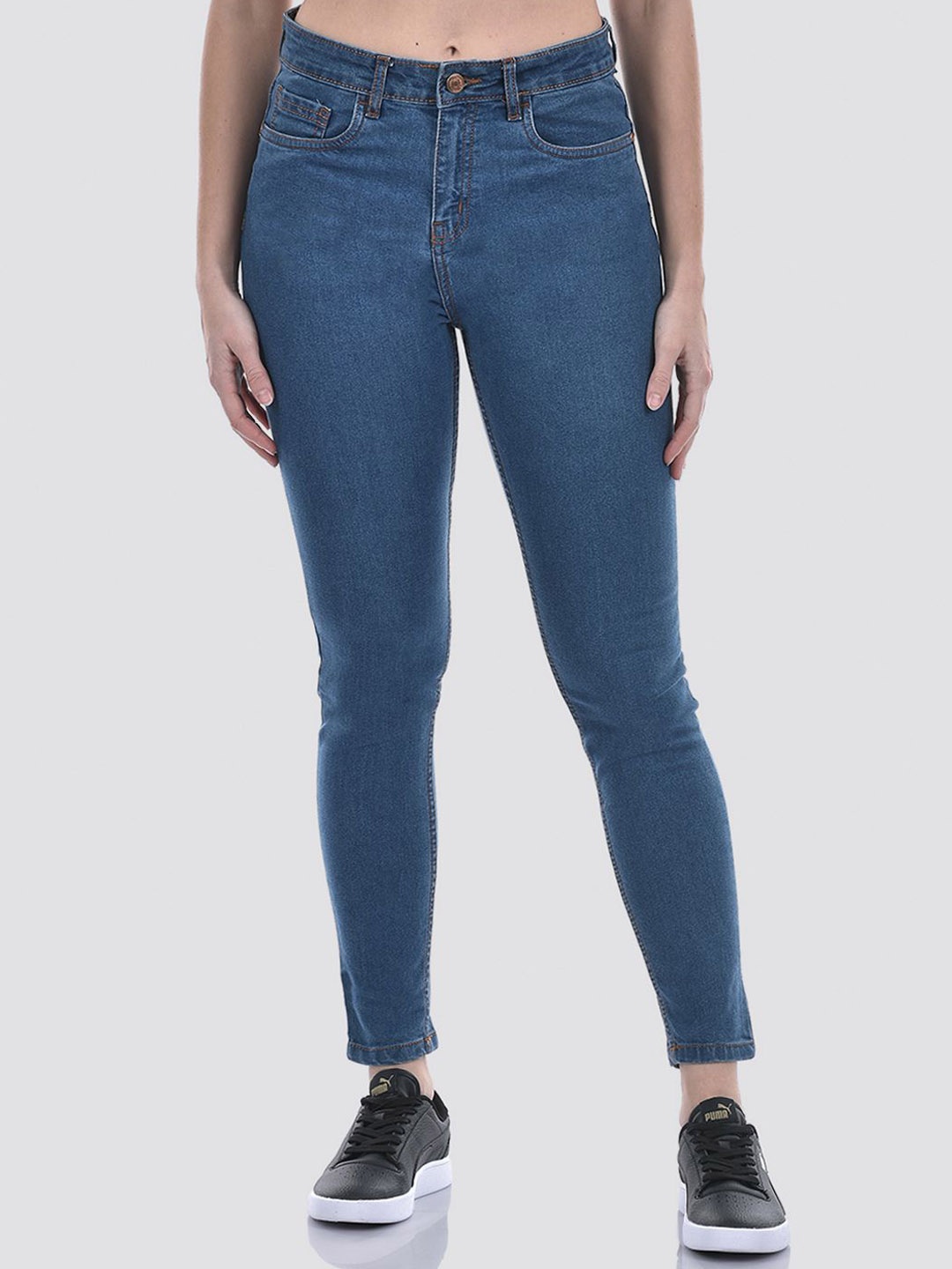 

Numero Uno Women Solid Ultra Skinny Fit Sustainable Stretchable Jeans, Blue