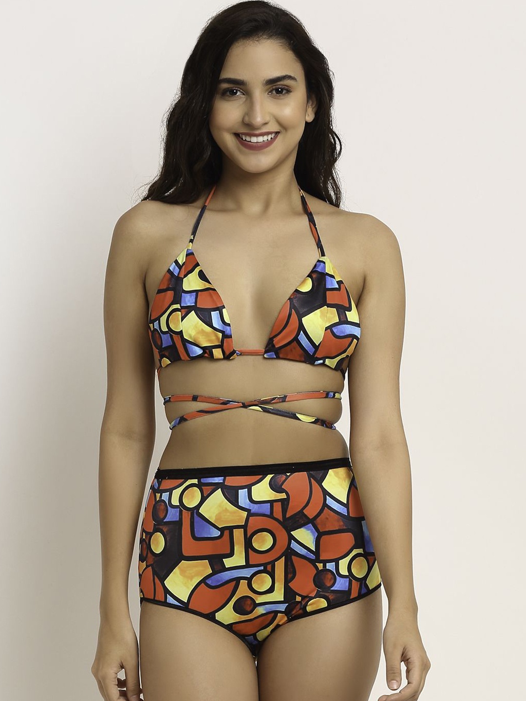 

EROTISSCH Printed Swim Bikini Set, Red