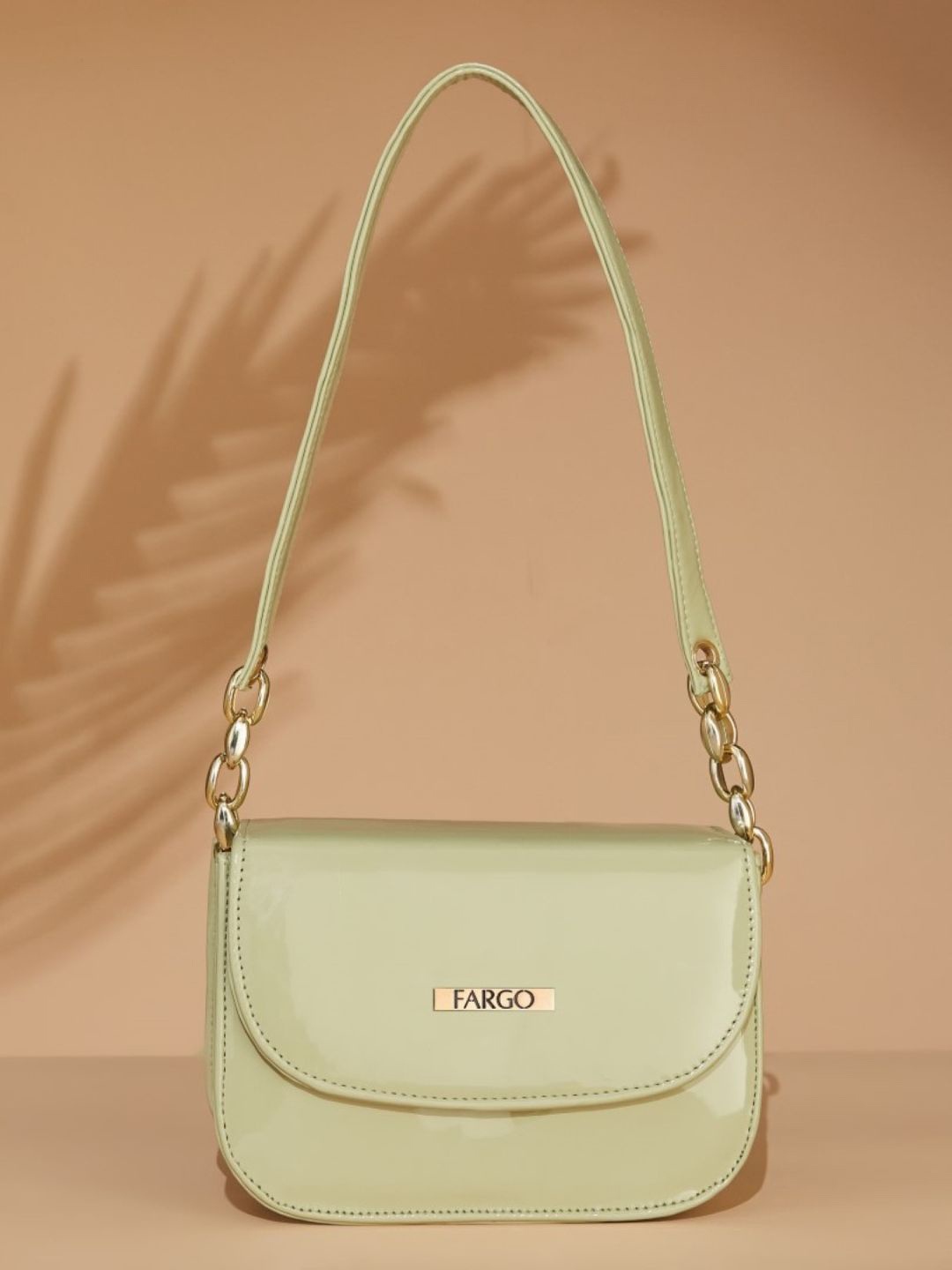 

FARGO Women Solid Structured Handheld Bag, Green