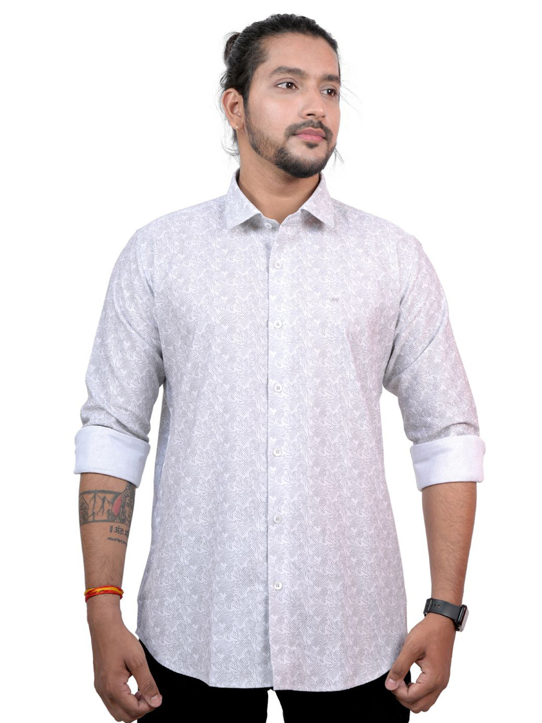 

WHITE HANGER Men Floral Opaque Printed Casual Shirt