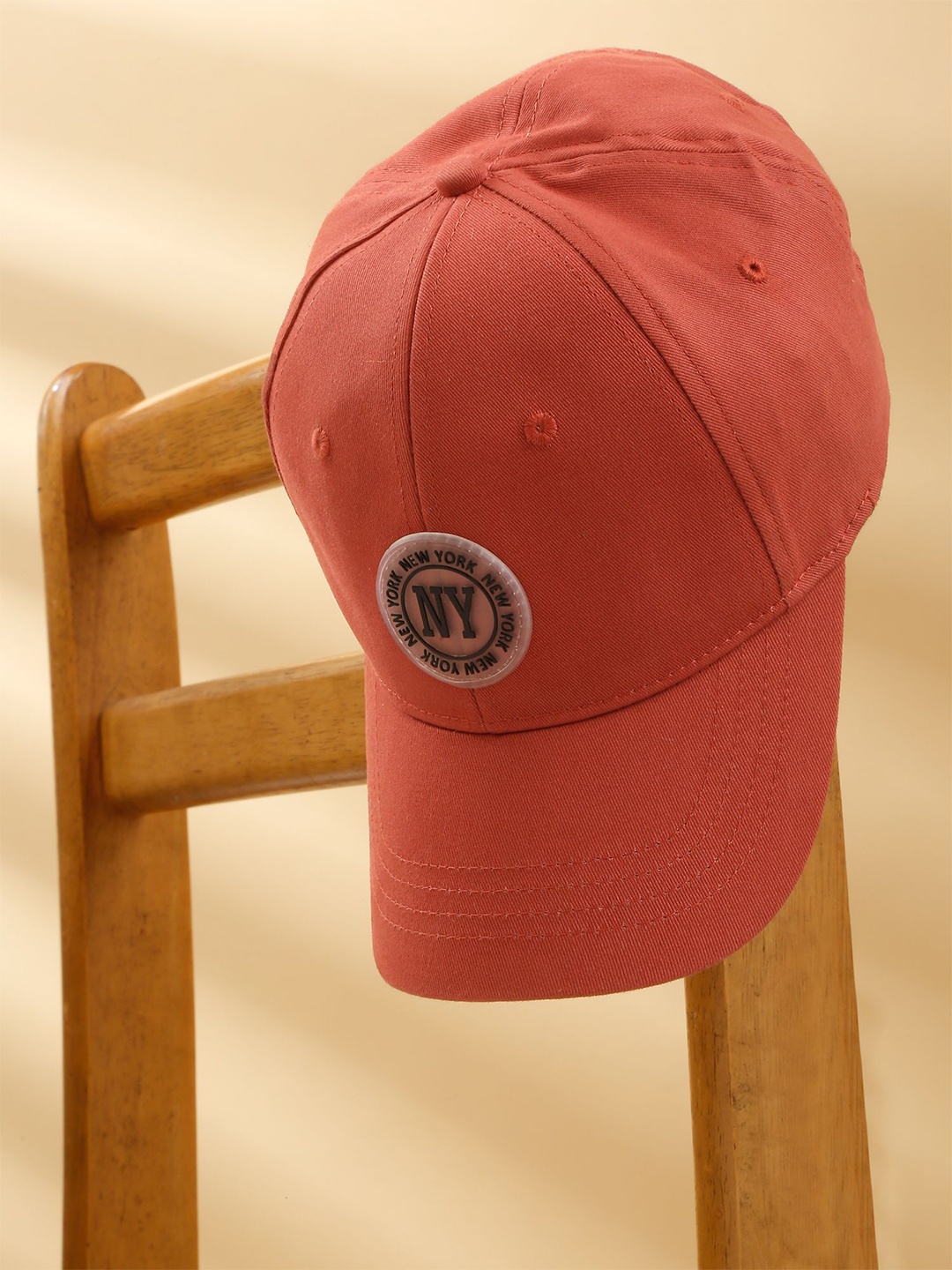 

Cantabil Men Embroidered Baseball Cap, Coral