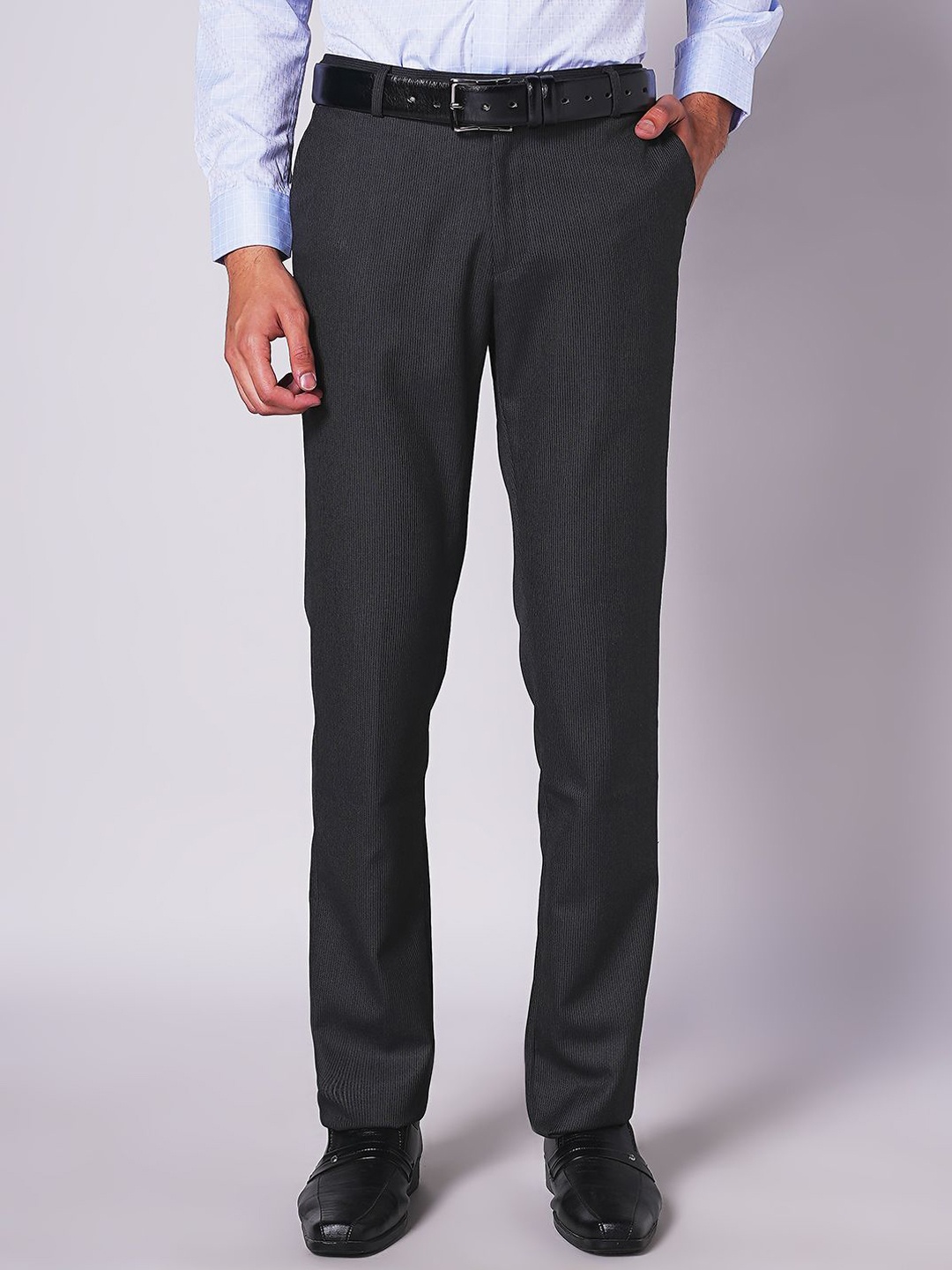 

INSPIRO Men Slim Fit Formal Trousers, Grey