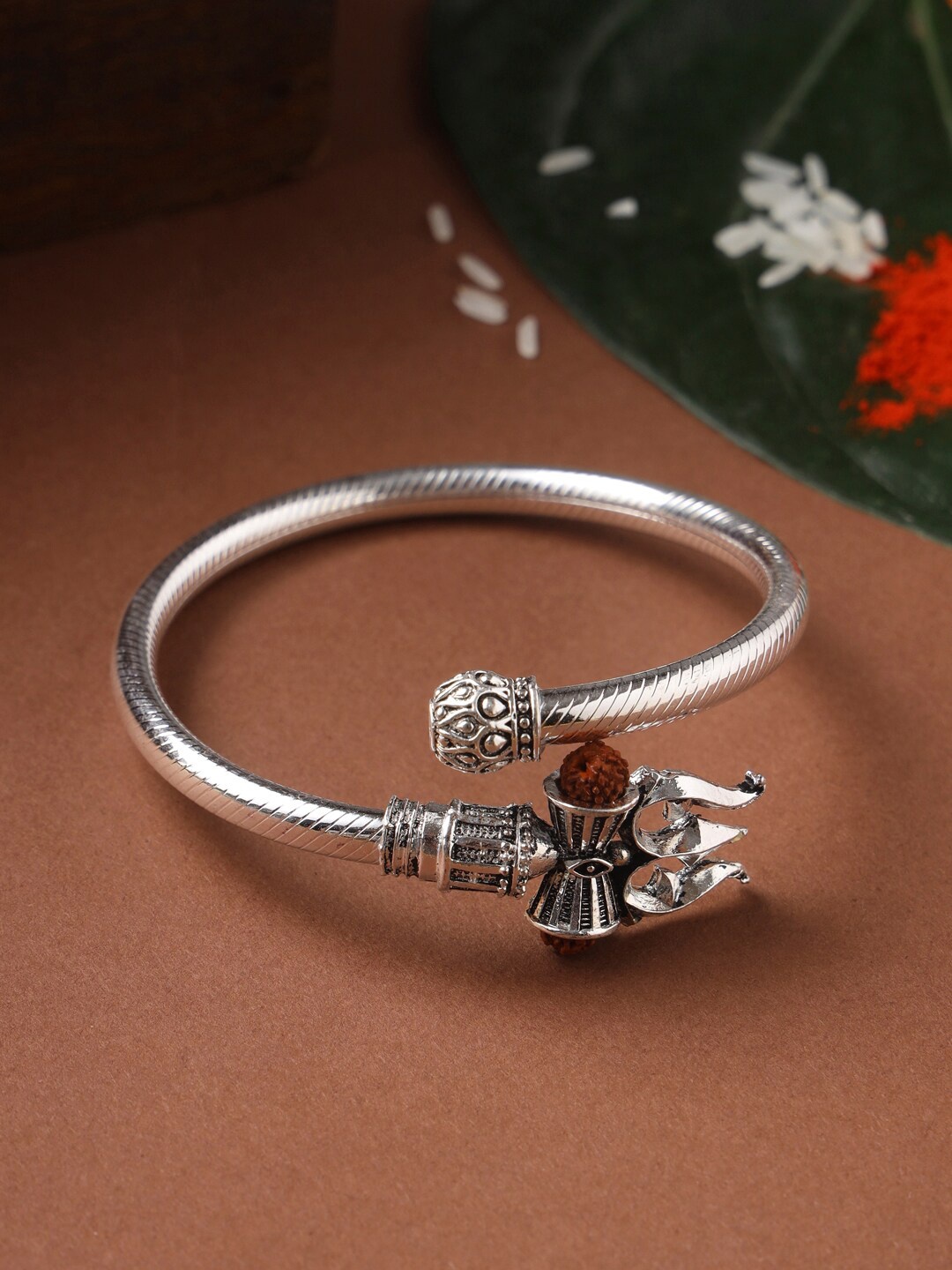 

CraftVatika Rudraksh Oxidised Wraparound Rakhi with Greeting Card, Silver