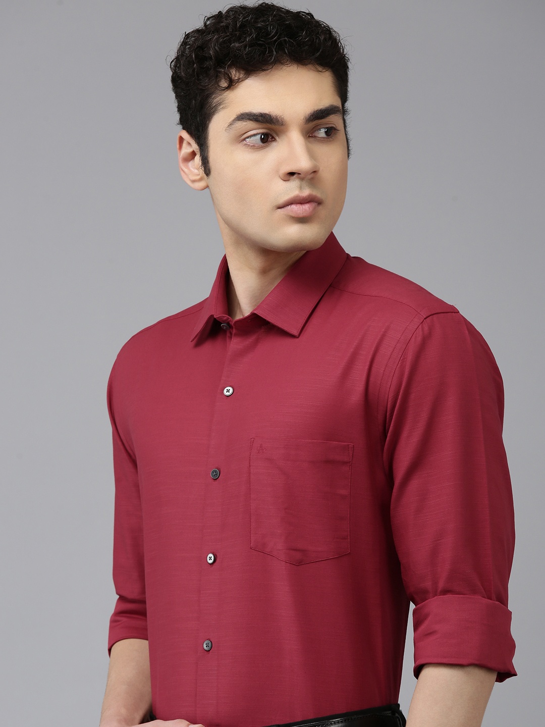 

Arrow Manhattan Slim Fit Pure Cotton Formal Shirt, Red