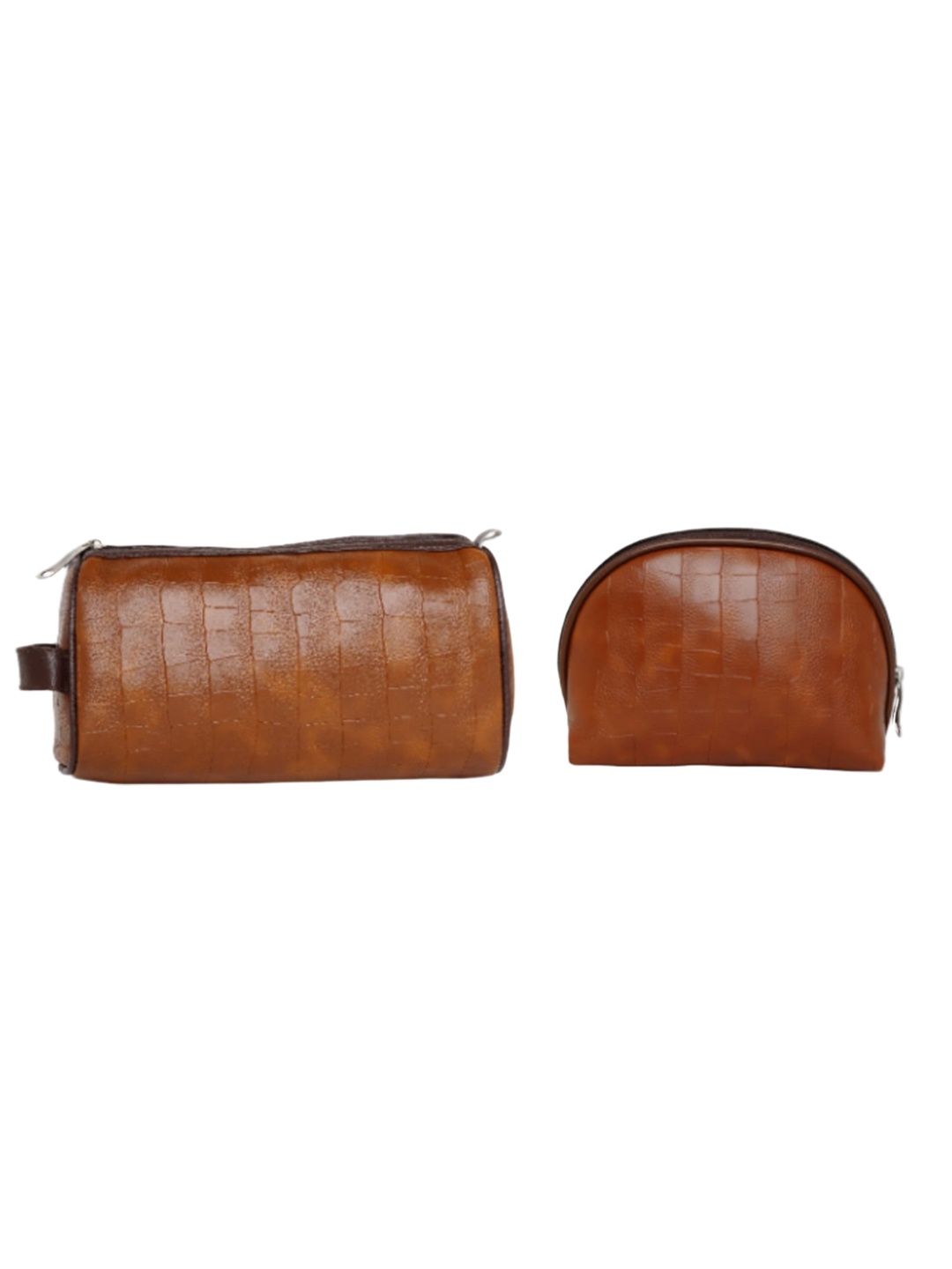 

i-SAC Set of 2 Textured Pouch Travel Accessory, Tan