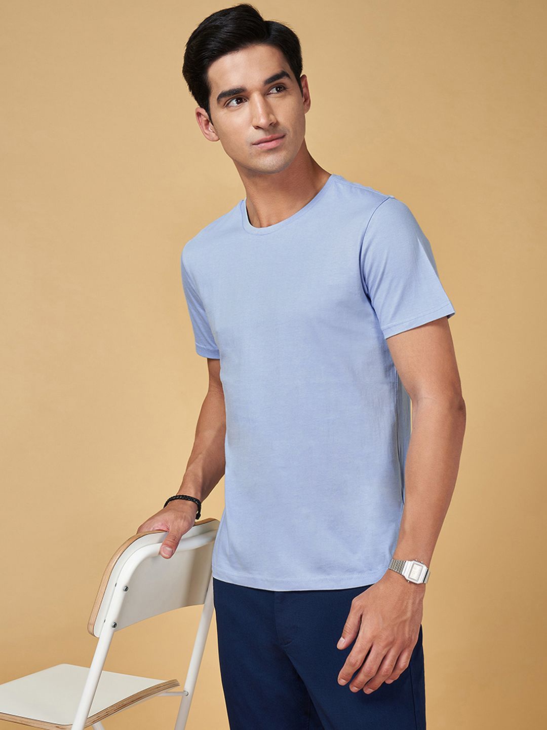 

BYFORD by Pantaloons Men Pockets T-shirt, Blue