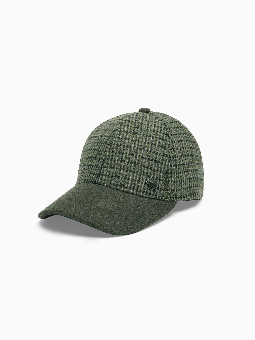 

THE BEAR HOUSE Men Self Design Baseball Cap, Olive