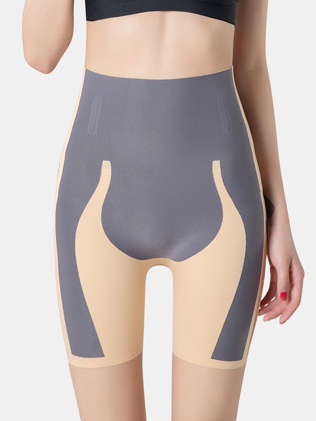 

Spiaty Colorblocked Tummy & Thigh Shapewear, Beige
