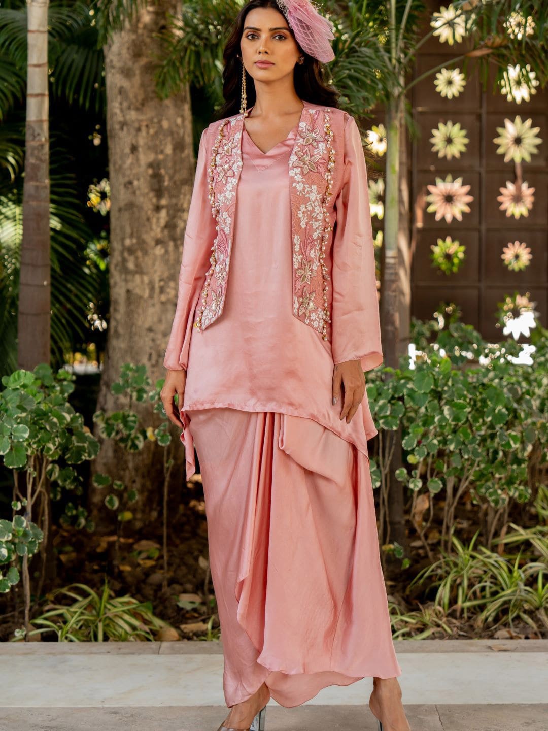 

Nikita Vishakha Crepe Blouson Dress, Pink