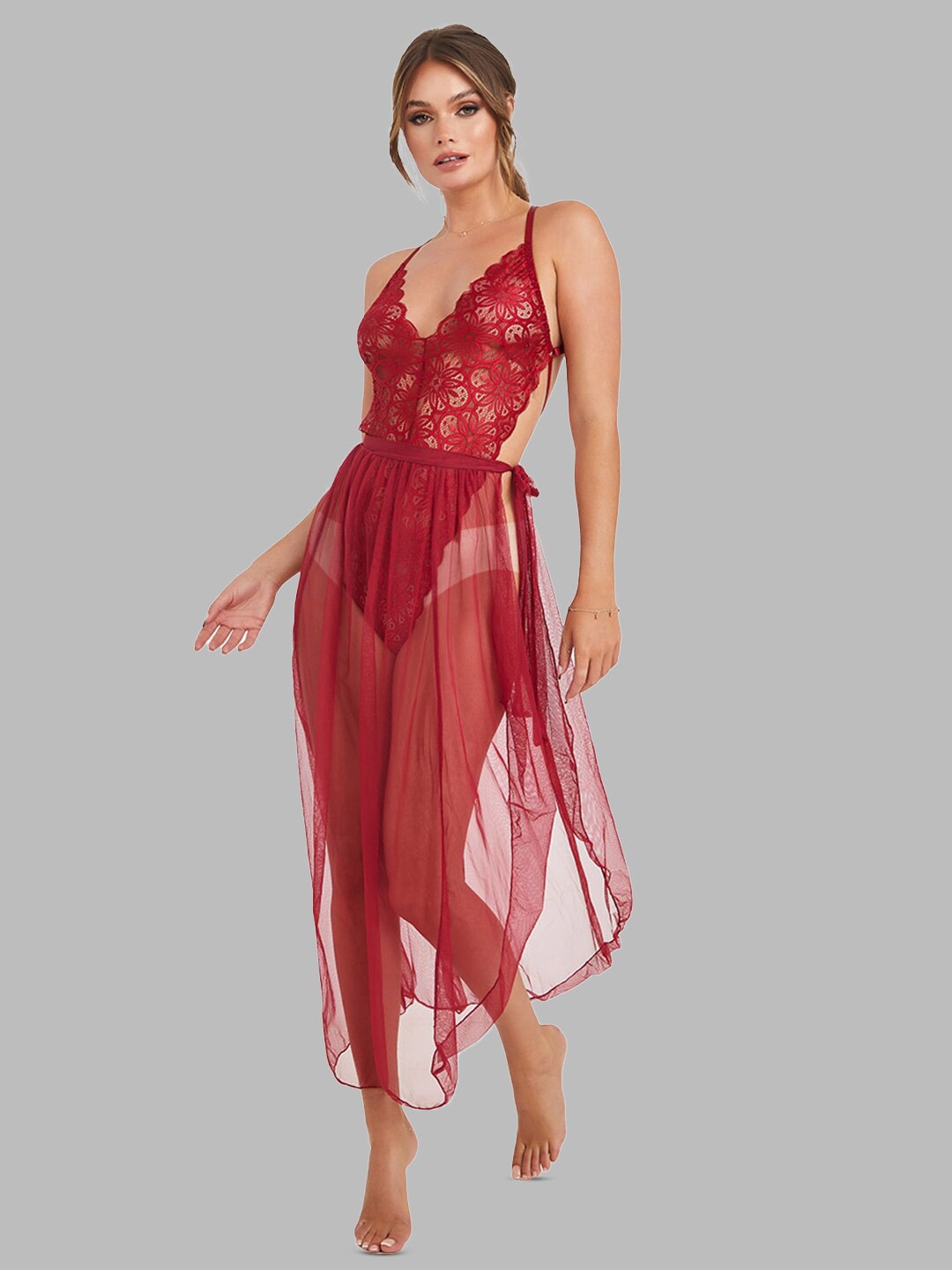 

FIMBUL Net Baby Doll, Red