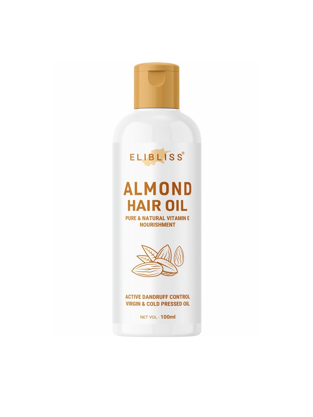 

ELIBLISS Almond Hair Oil With Vitamin E - 100ml, Bronze