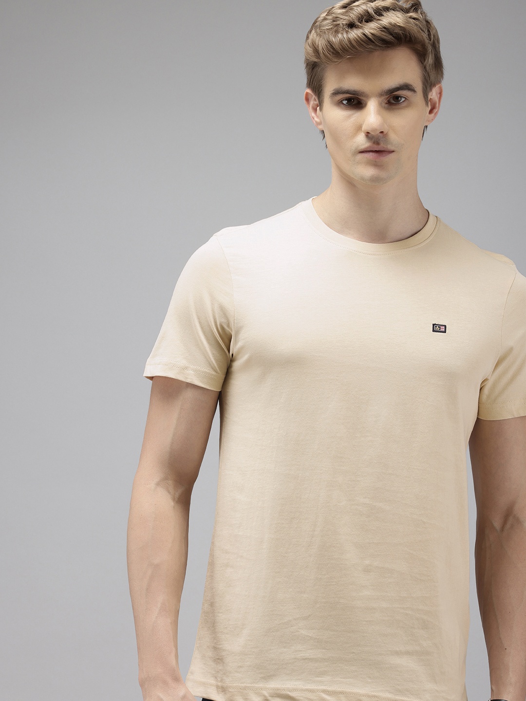 

Arrow Sport Pure Cotton T-shirt, Beige