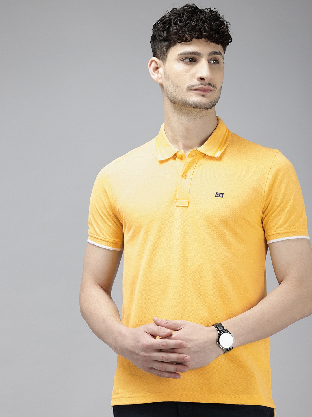 

Arrow Sport Polo Collar T-shirt, Yellow