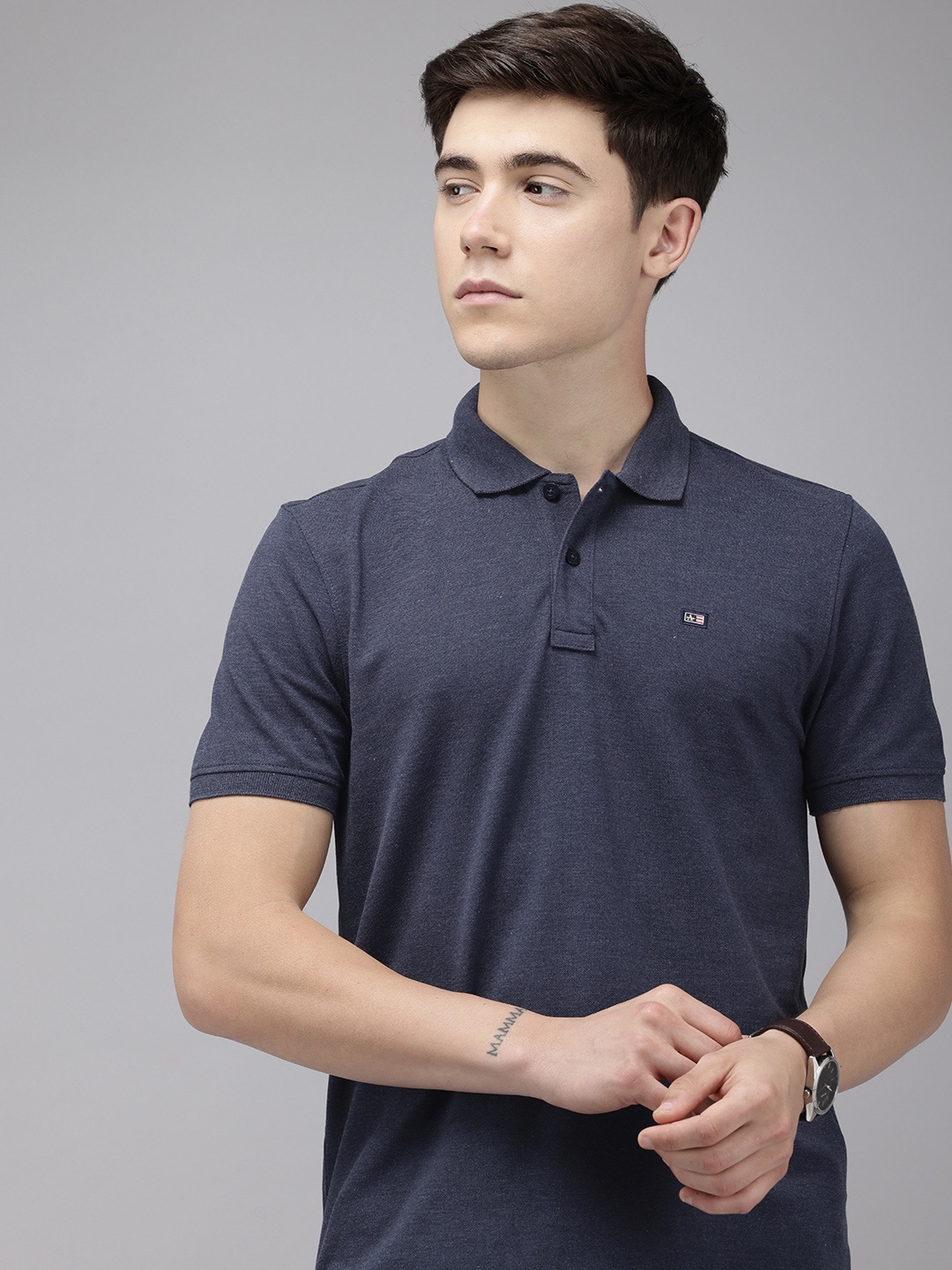 

Arrow Sport Regular Fit Polo Collar T-shirt, Blue