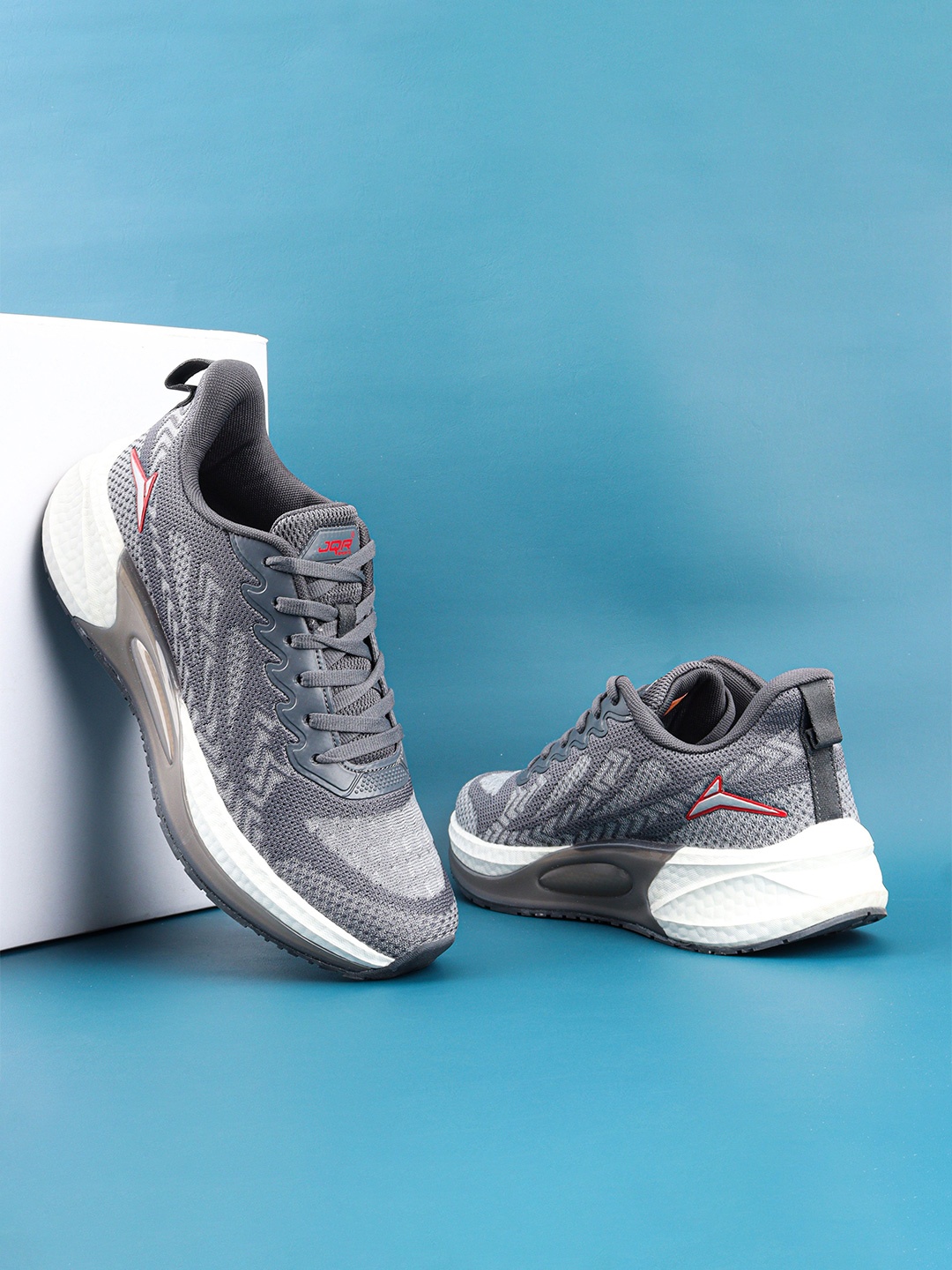 

JQR Men Mesh Running Non-Marking Shoes, Grey