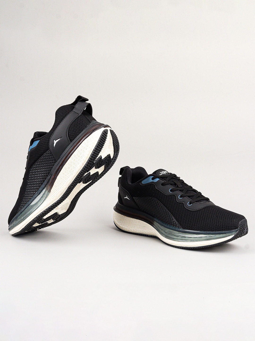 

JQR Men Mesh Running Non-Marking Shoes, Black