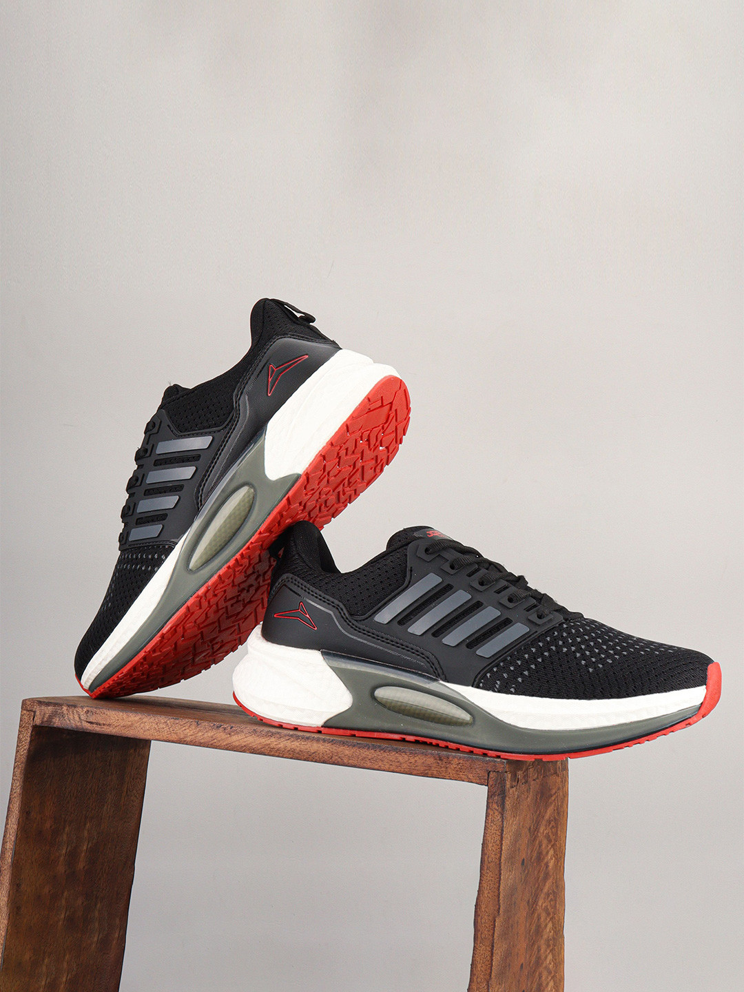 

JQR Men Mesh Mesh Running Non-Marking Shoes, Black