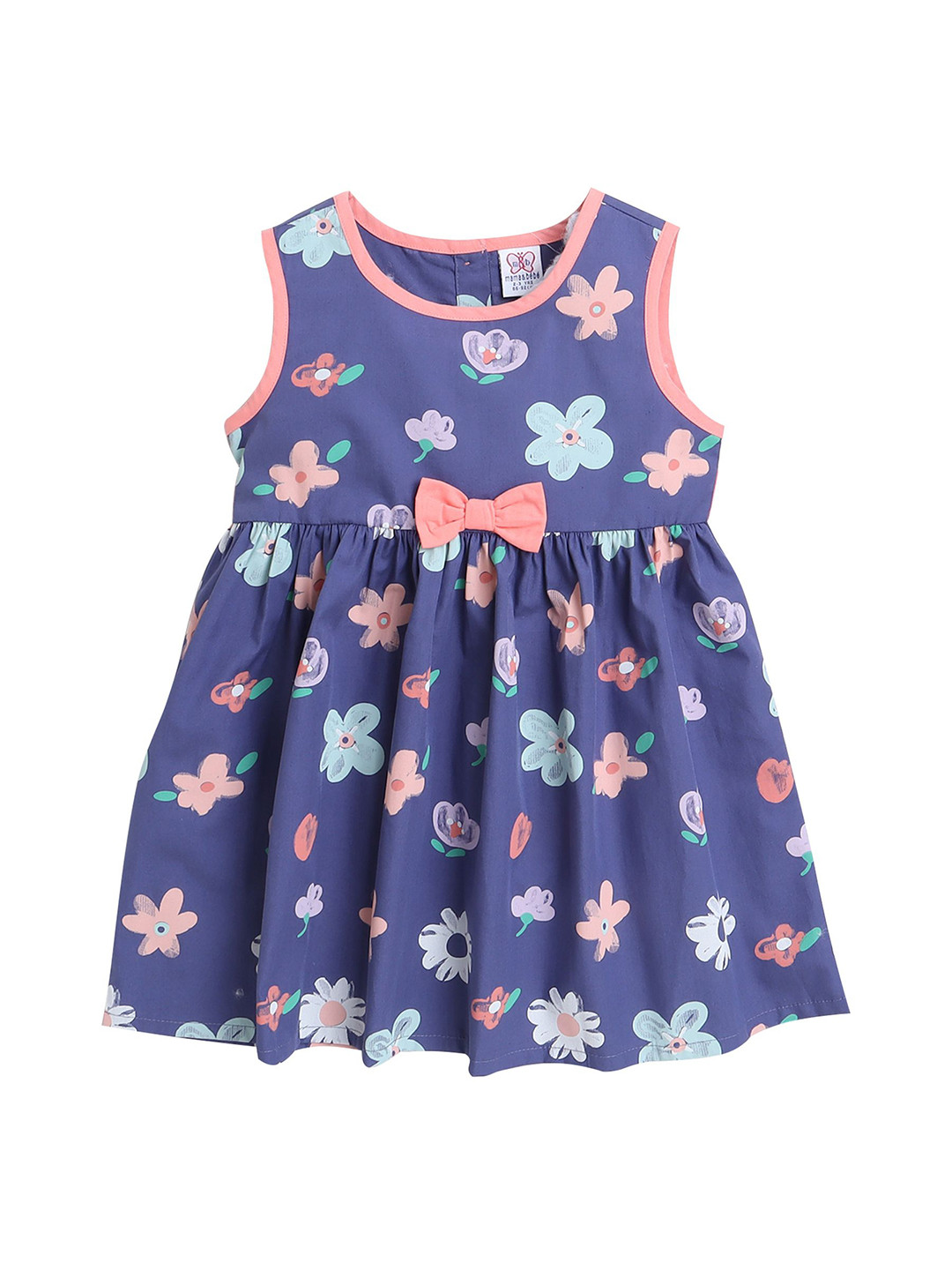 

mama & bebe Floral Print Fit & Flare Dress, Blue