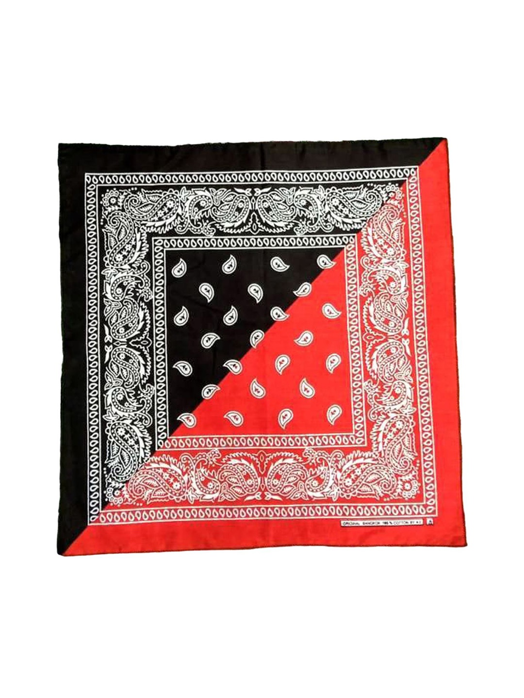 

Aadikart Unisex Paisley Printed Cotton Bandana Headband, Black