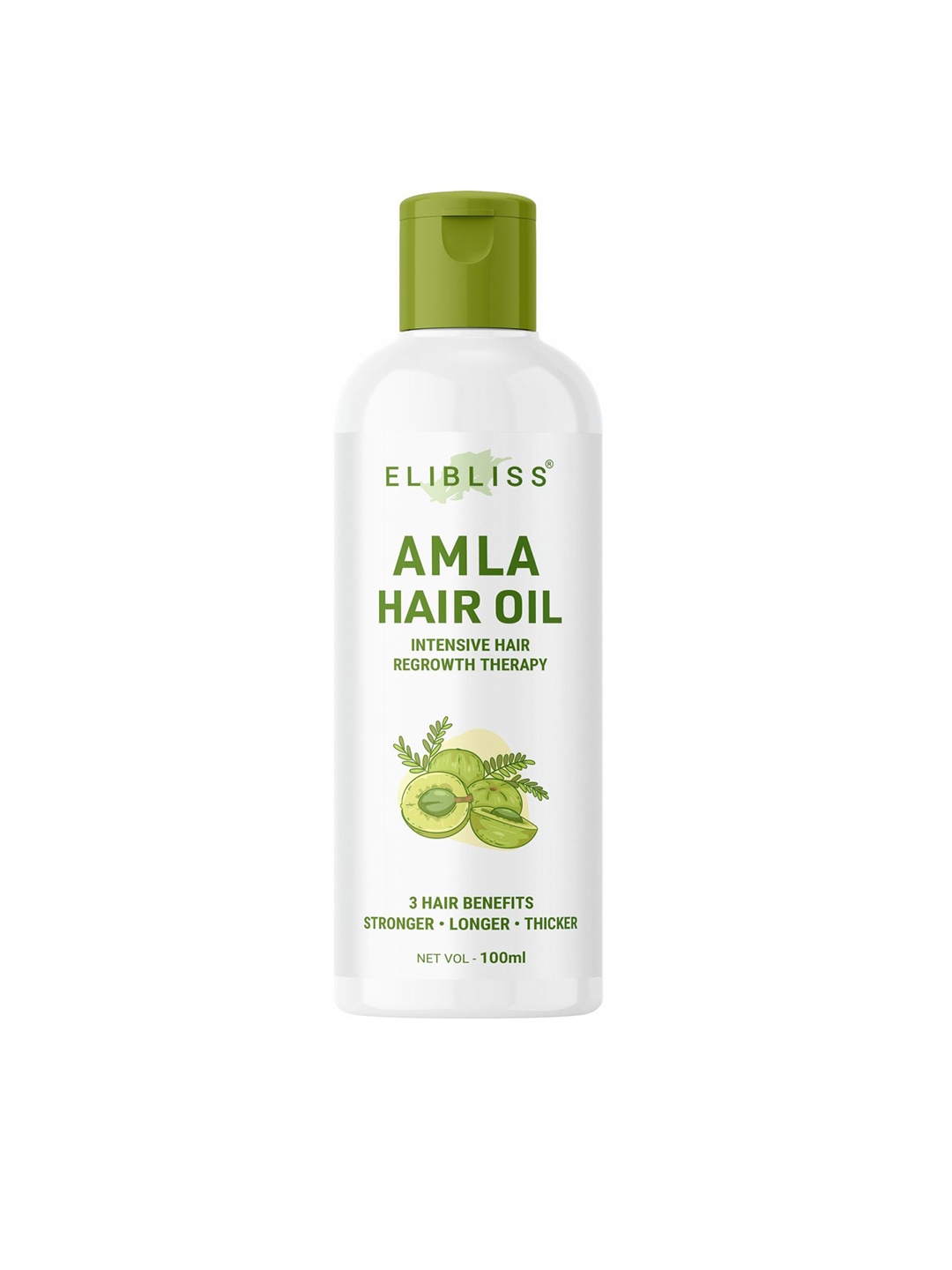 

ELIBLISS Amla Hair Oil With Vitamin E - 100ml, Green